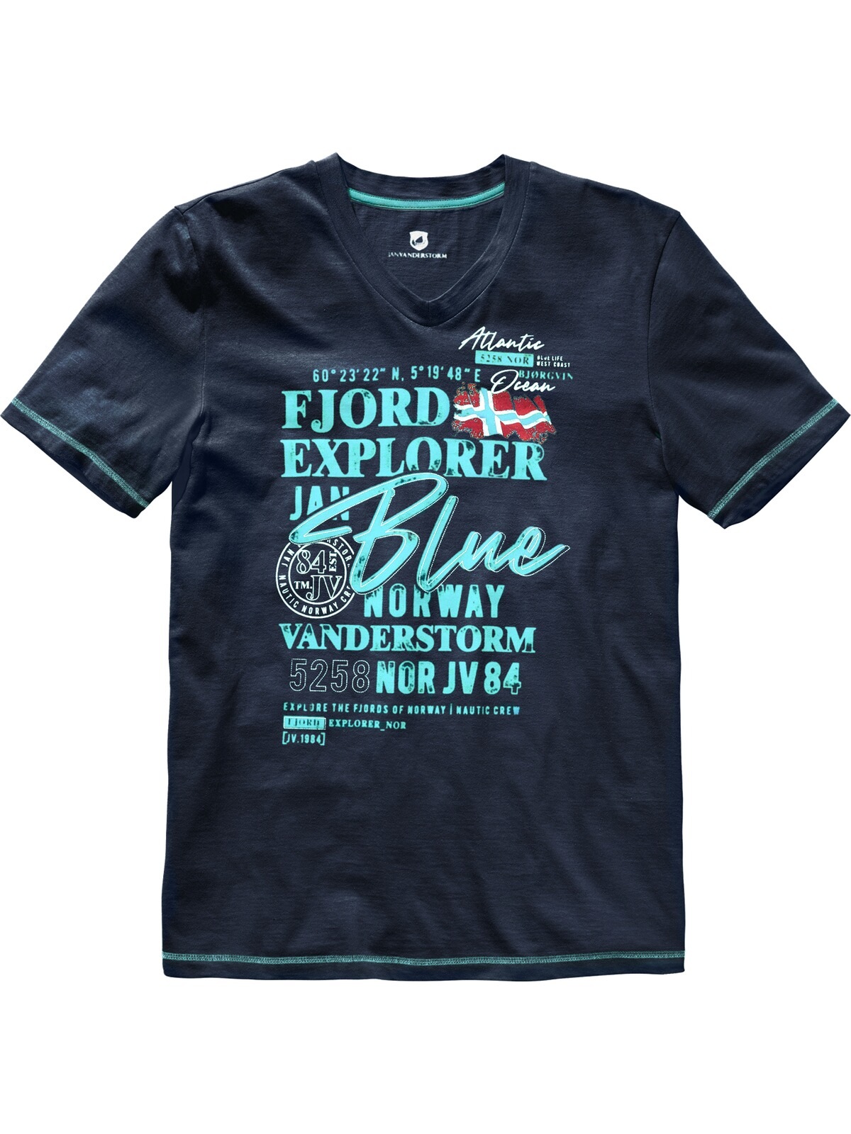 Jan Vanderstorm T-Shirt »T-Shirt NORDGER«