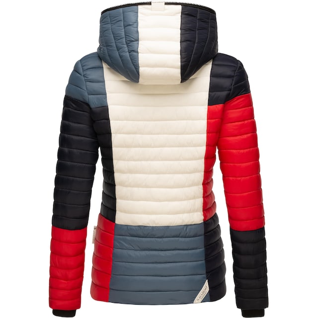 Navahoo Steppjacke »Multikulti«, mit Kapuze, stylische Colorblocking  Übergangsjacke m. Kapuze für bestellen | BAUR