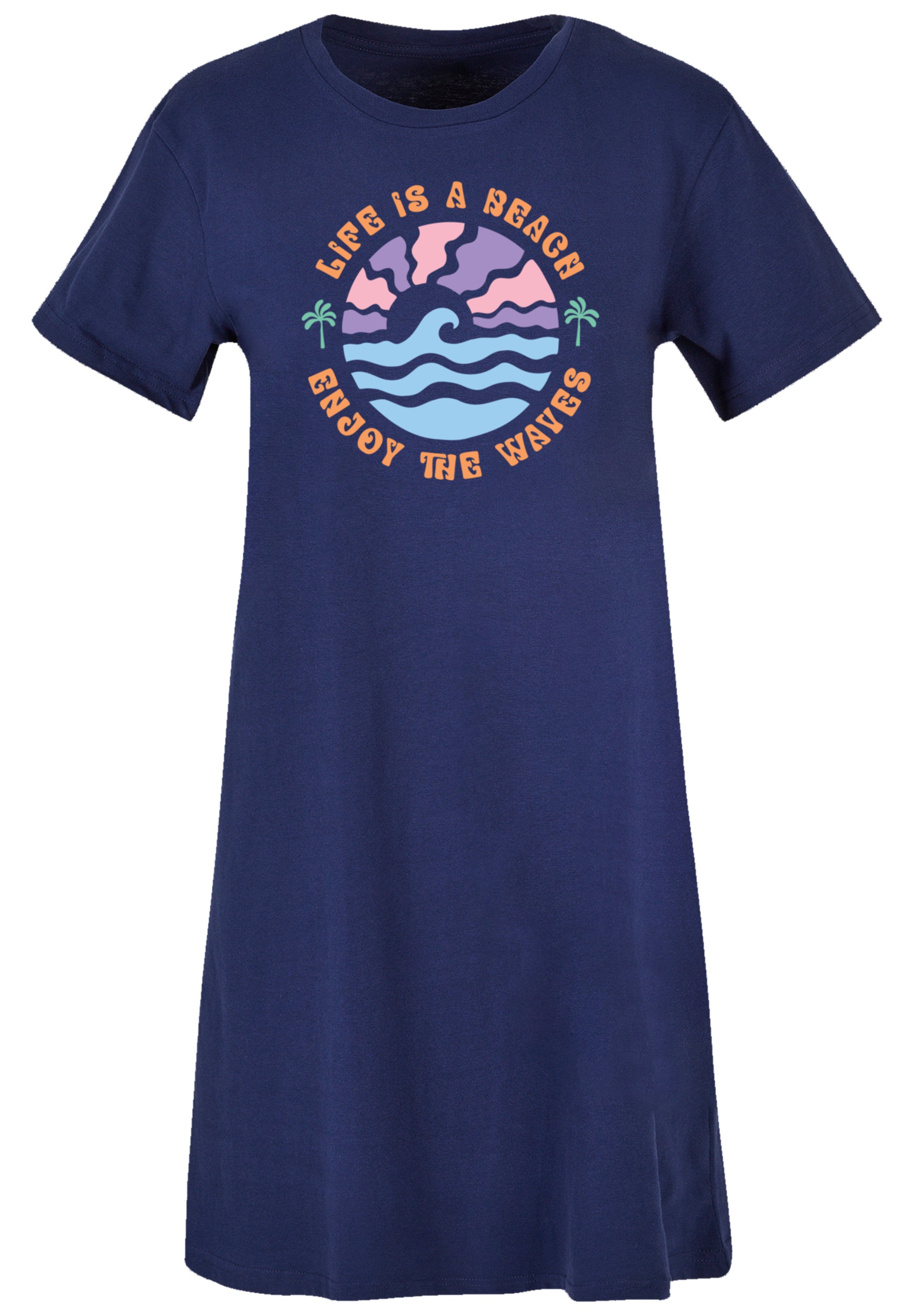 F4NT4STIC T-Shirt »Life Is A Beach Enjoy The Waves«, Premium Qualität