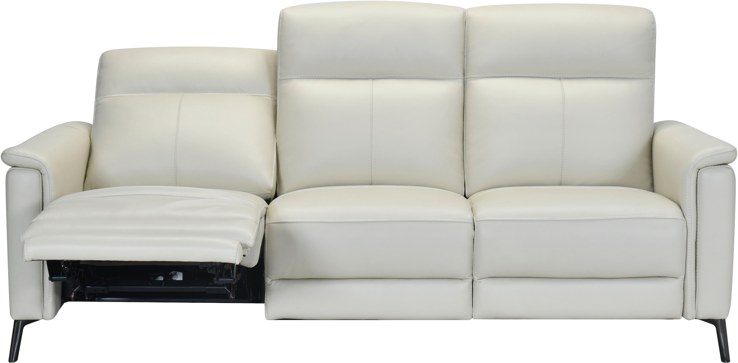 Places of Style 3-Sitzer »Barano, Relaxsofa in Leder und Webstoff«, elektrische Relaxfunktion in 2 Sitzen, Kopfteilverstellung und USB
