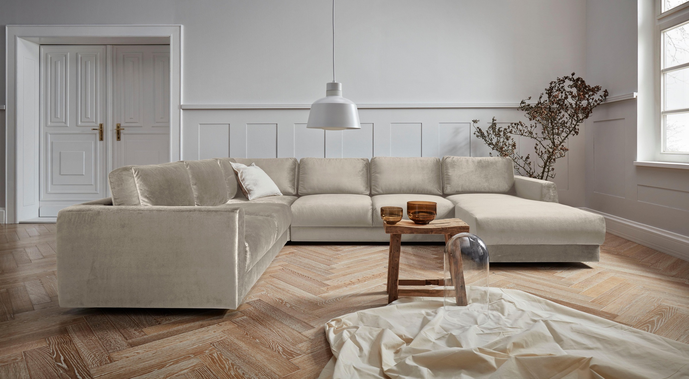 OTTO home Wohnlandschaft "Hobro U-Form" in 3 Bezugsqualitäten in vielen Farben