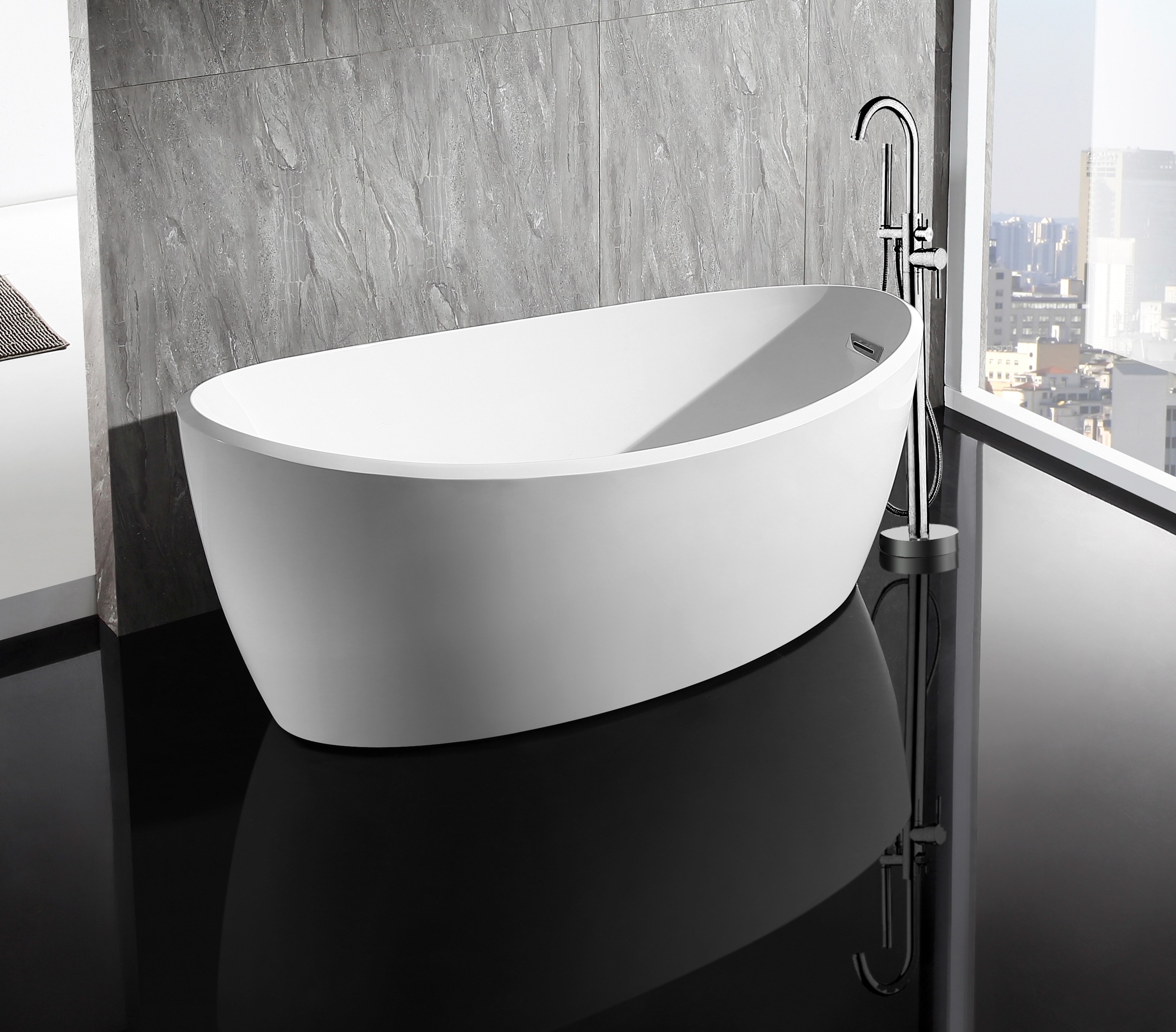 Thumbnail - Schütte Wannenarmatur "CORNWALL" Set, freistehende Badewanne Armatur,Mischbatterie Badewanne, Wasserhahn Bad