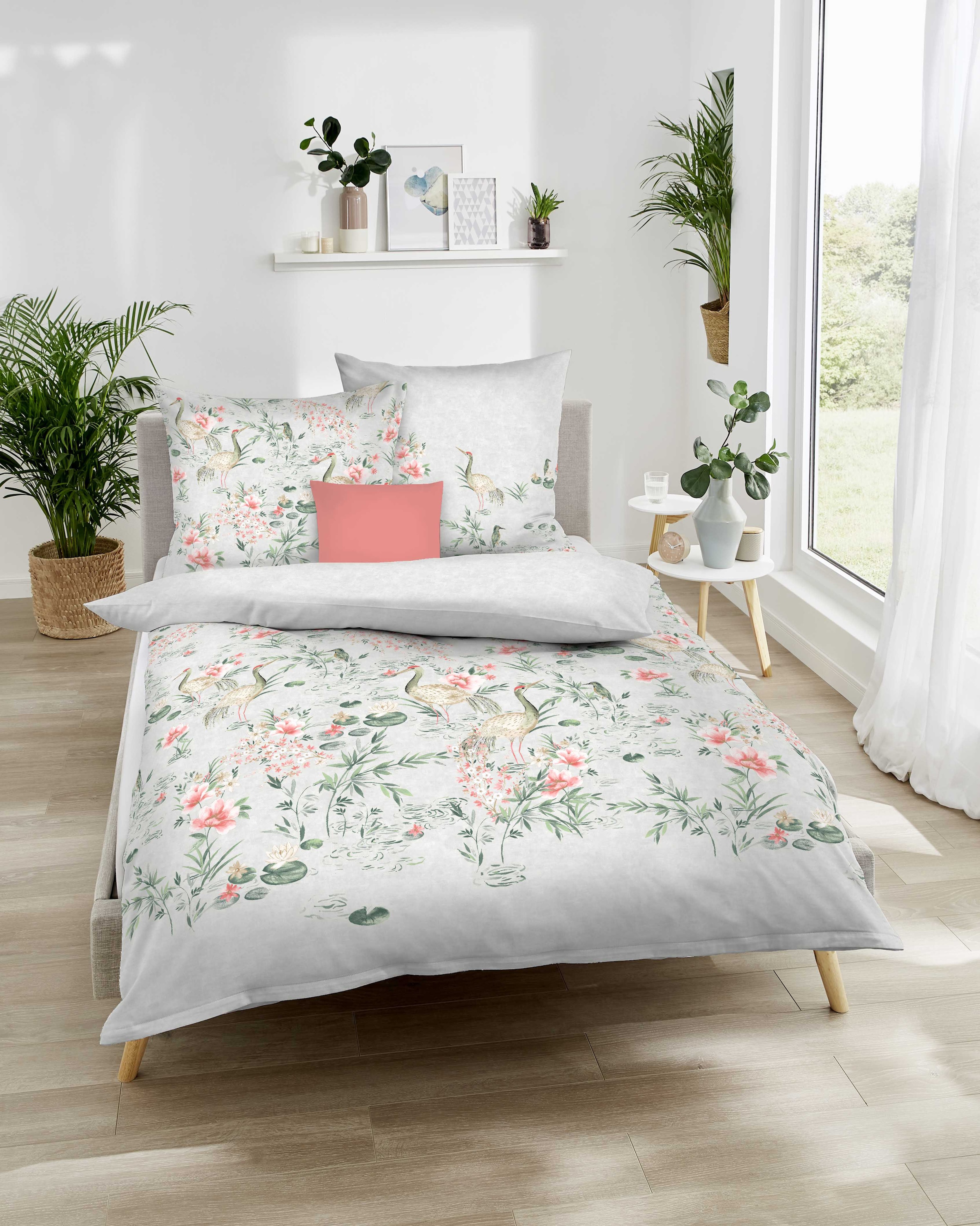 Kaeppel Bettwäsche "Pagode" 2 Stk. tlg. Mit Blumen günstig online kaufen