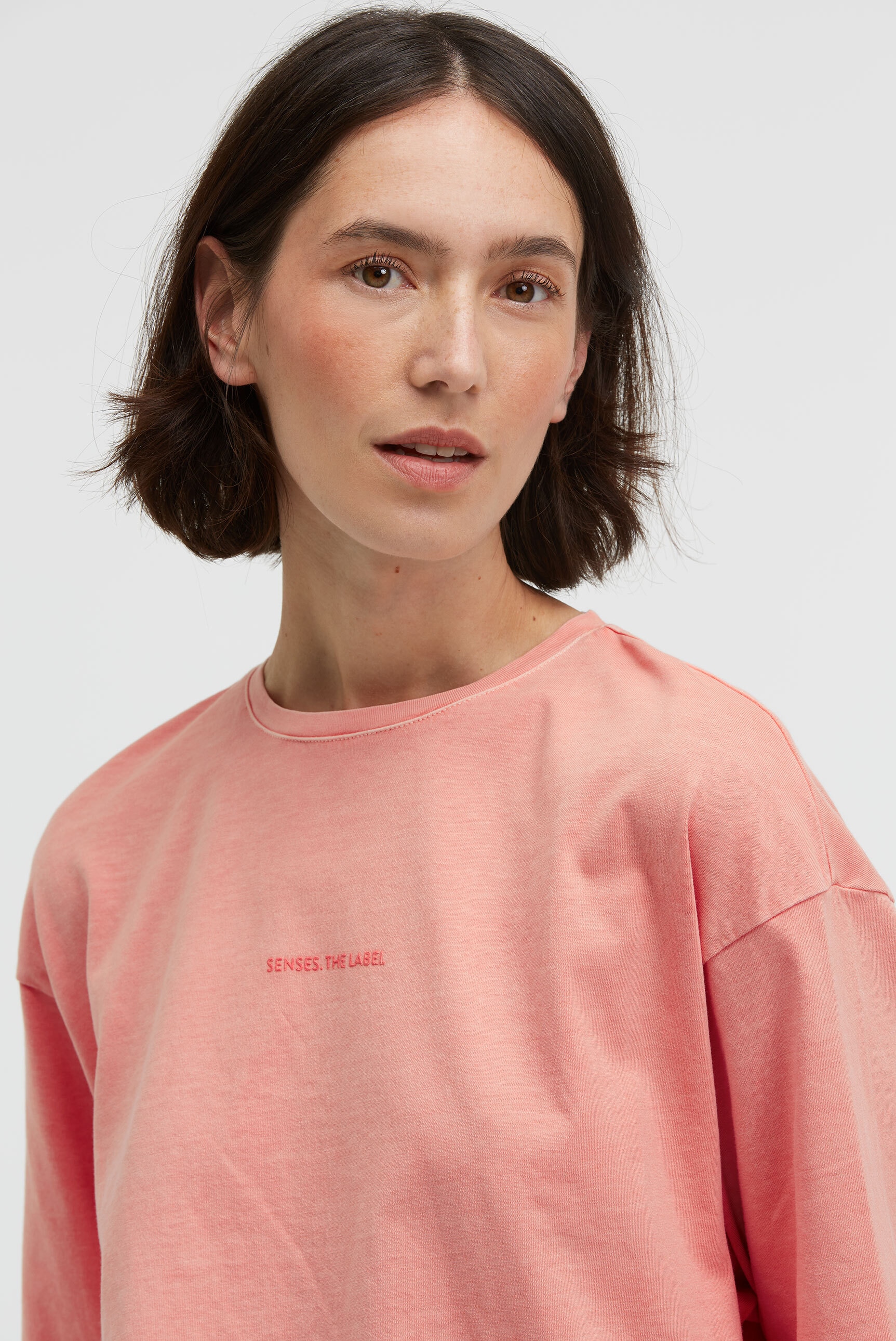 SENSES.THE LABEL Rundhalsshirt aus Baumwolle