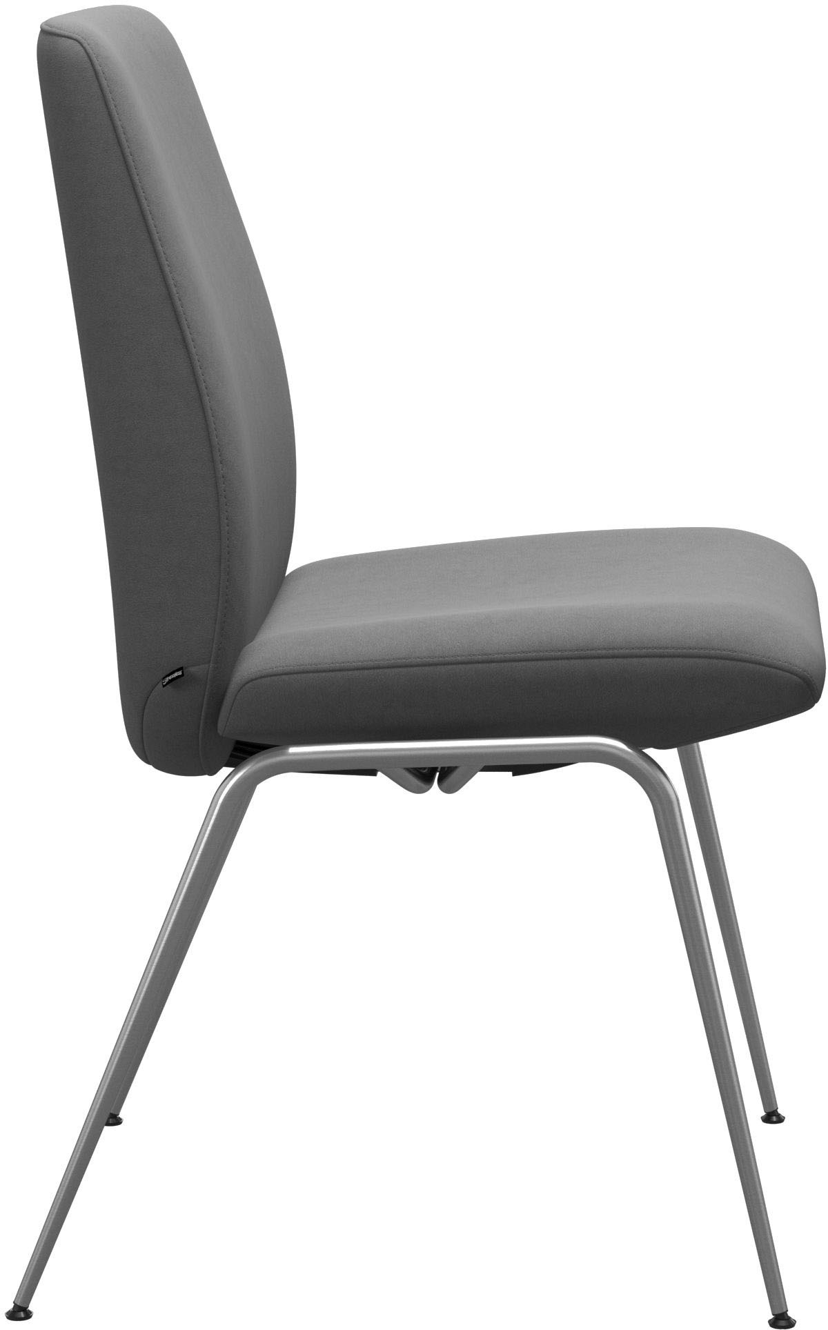 Stressless® Polsterstuhl »Laurel«, Microfaser DINAMICA, Low Back, Größe L, mit Beinen aus Stahl in Schwarz matt