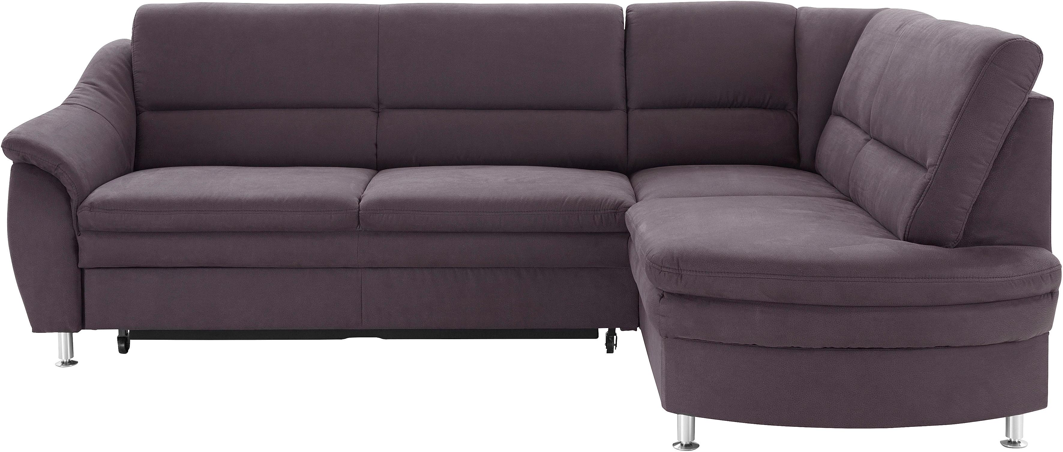 sit&more Ecksofa "Cardoso L-Form" mit Federkern, wahlweise mit Schlaffunktion und Schubkasten