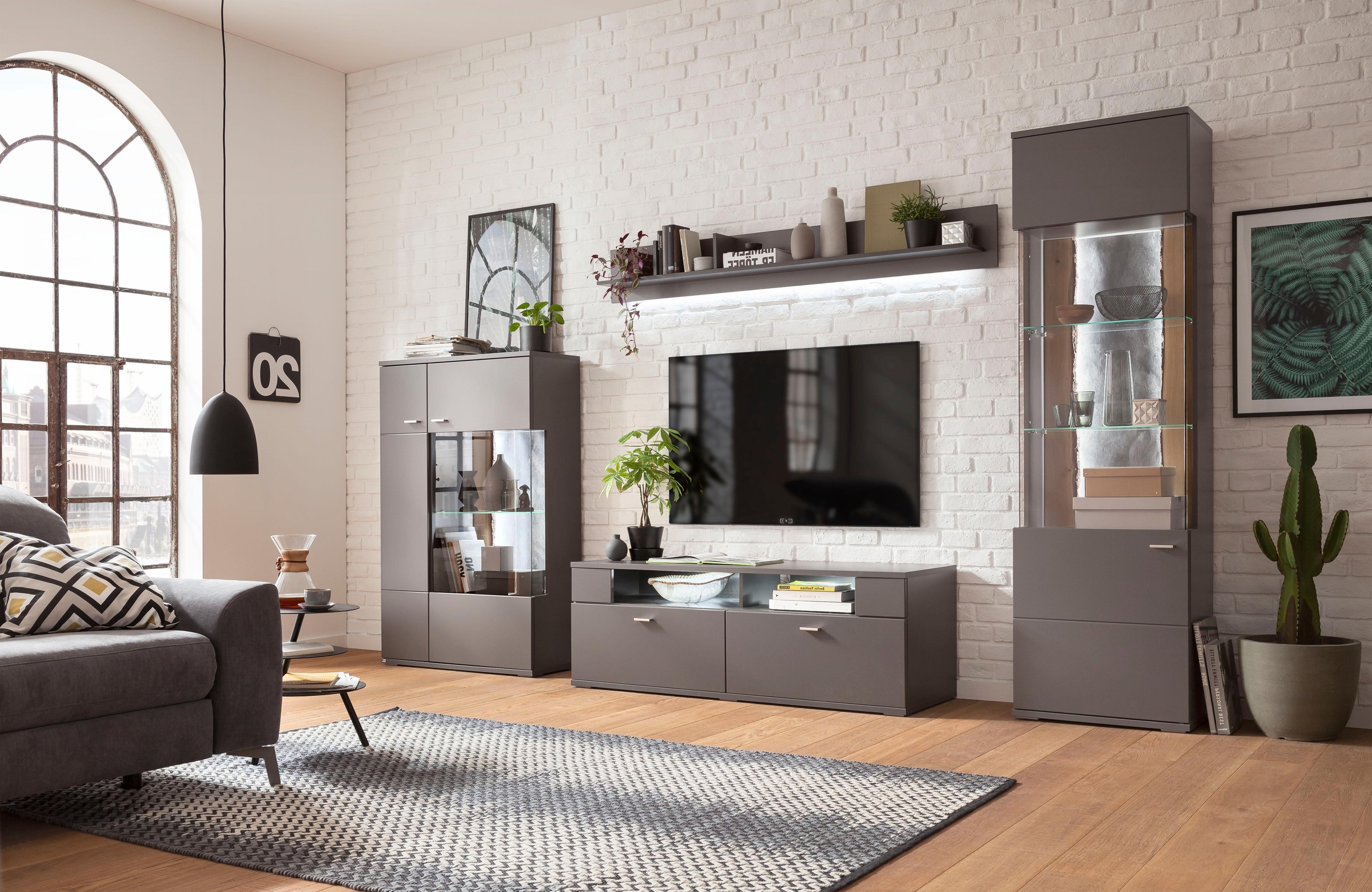 Thumbnail - set one by Musterring Wohnwand "TACOMA" Set, 4 Stk. tlg.