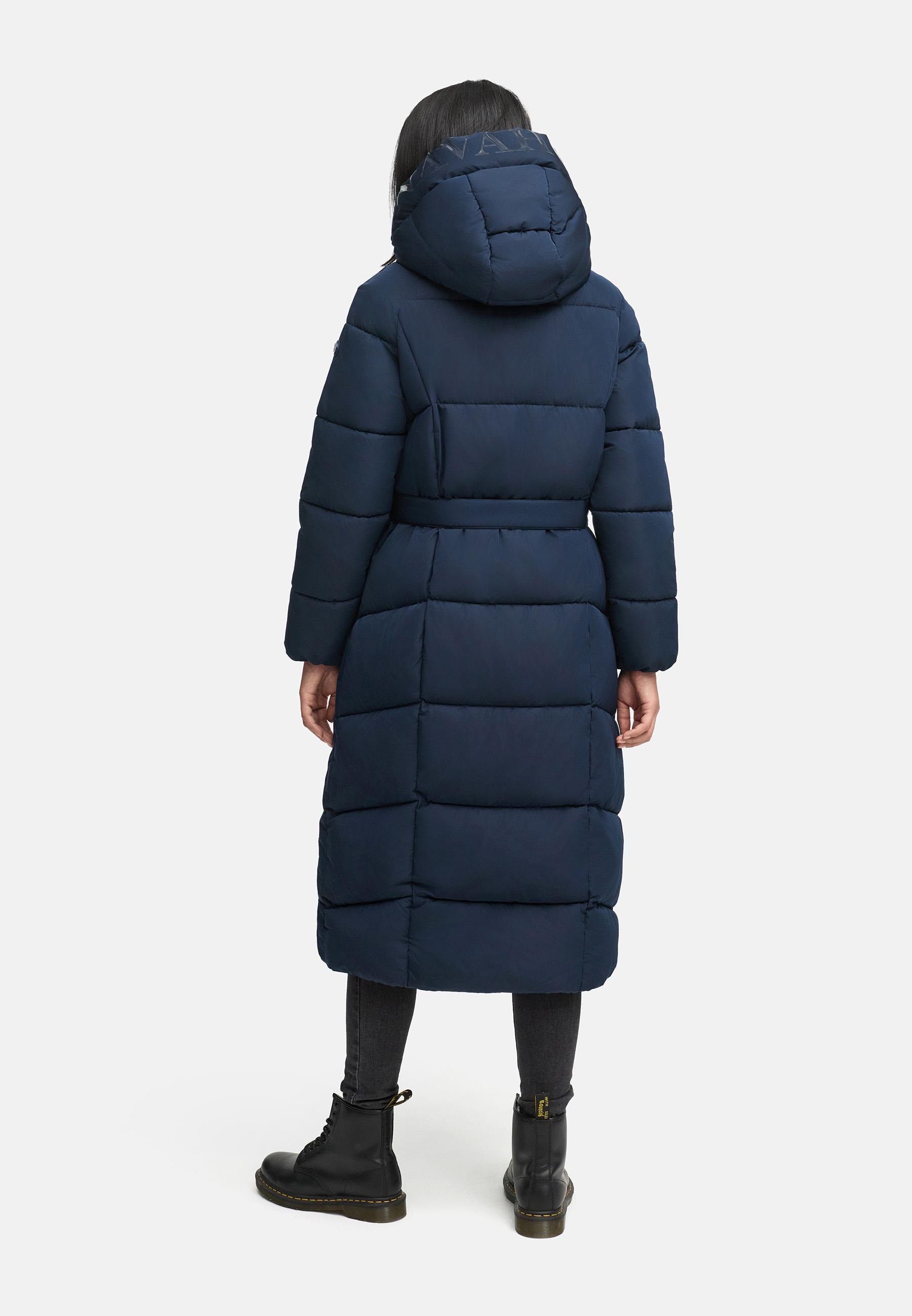 Navahoo Steppmantel »Eisblick 14«, Gesteppter Damen Mantel mit Taillengürtel