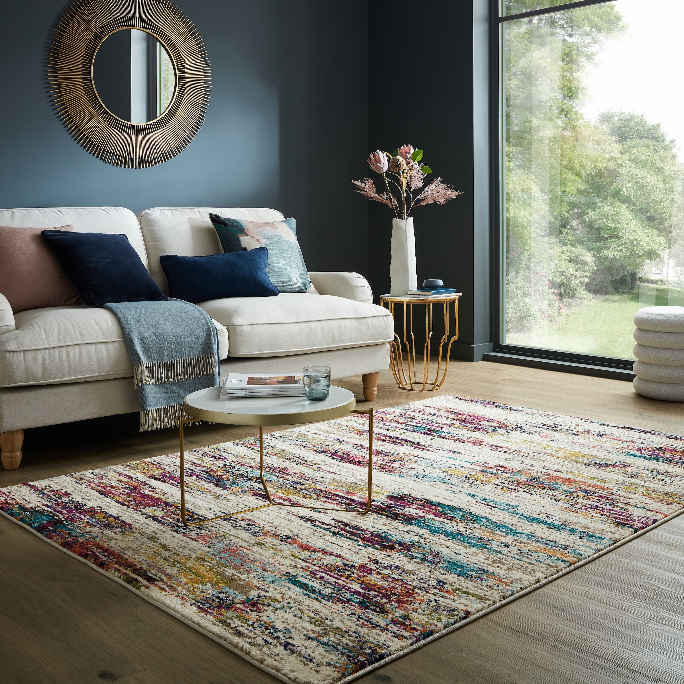 FLAIR RUGS Teppich "Refraction" rechteckig 8 mm Höhe Abstraktes Teppich günstig online kaufen