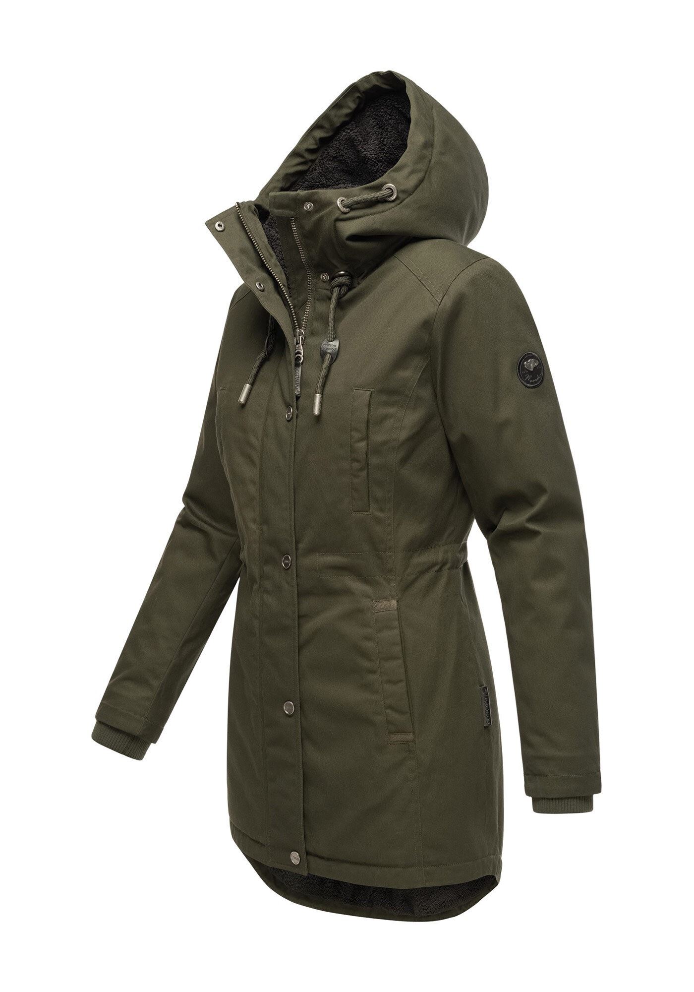 Navahoo Winterjacke »Winterfunke«, Designer Winterjacke mit Teddyfell gefüttert