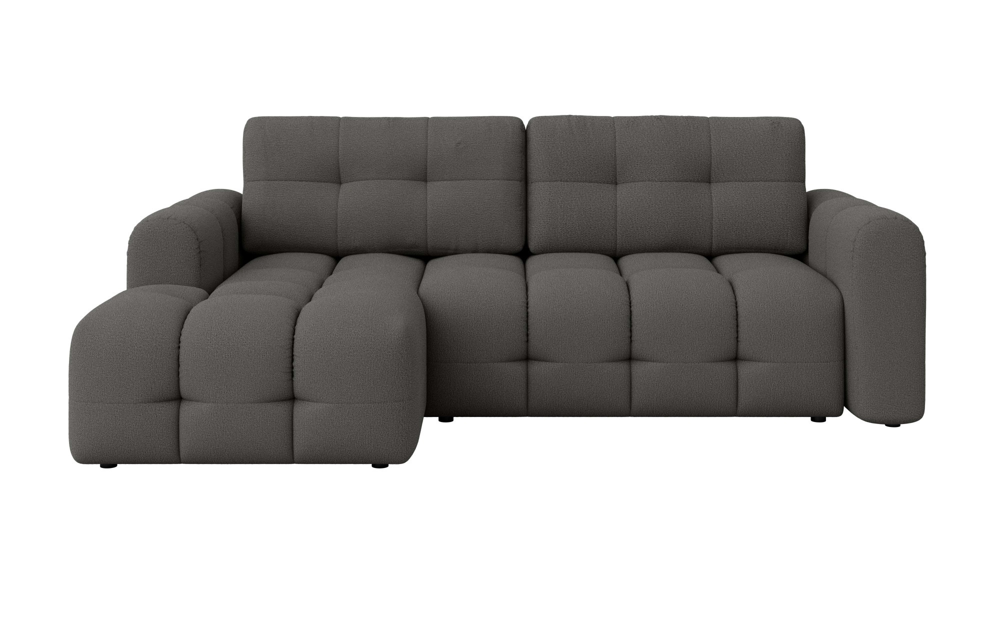 INOSIGN Ecksofa »Manilla, wahlweise mit Bettfunktion, B/T/H 265/170/91 cm«, L-Form mit Recamiere rechts/links bestellbar, Wellenunterfederung