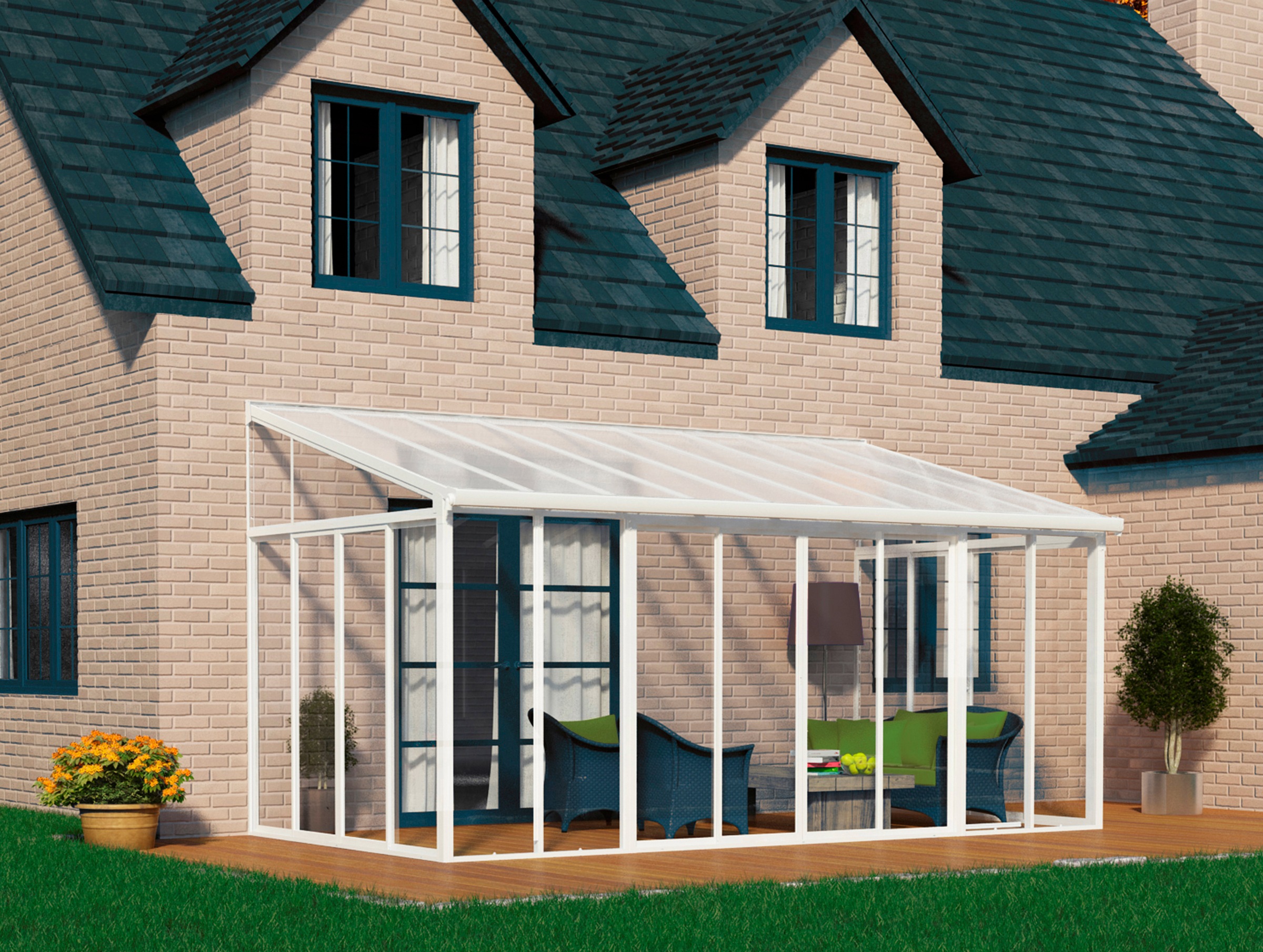 Palram Wintergarten San Remo 3x5 4 Bxt 546x295 Cm Uberdachungen Garten Balkon Ebay