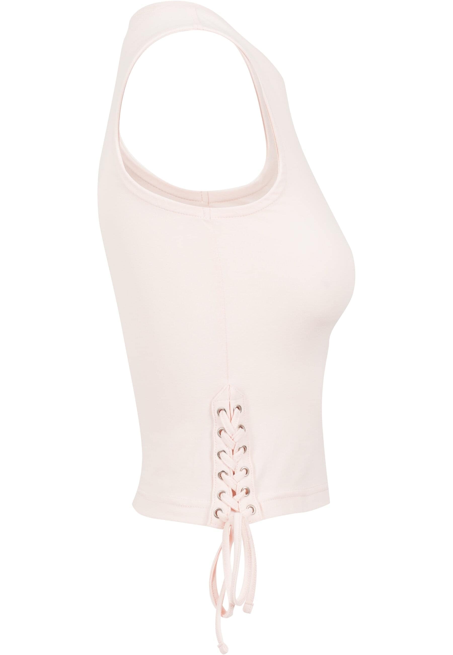 URBAN CLASSICS Muskelshirt »Urban Classics Damen Ladies Lace Up Cropped Top«, (1 tlg.)