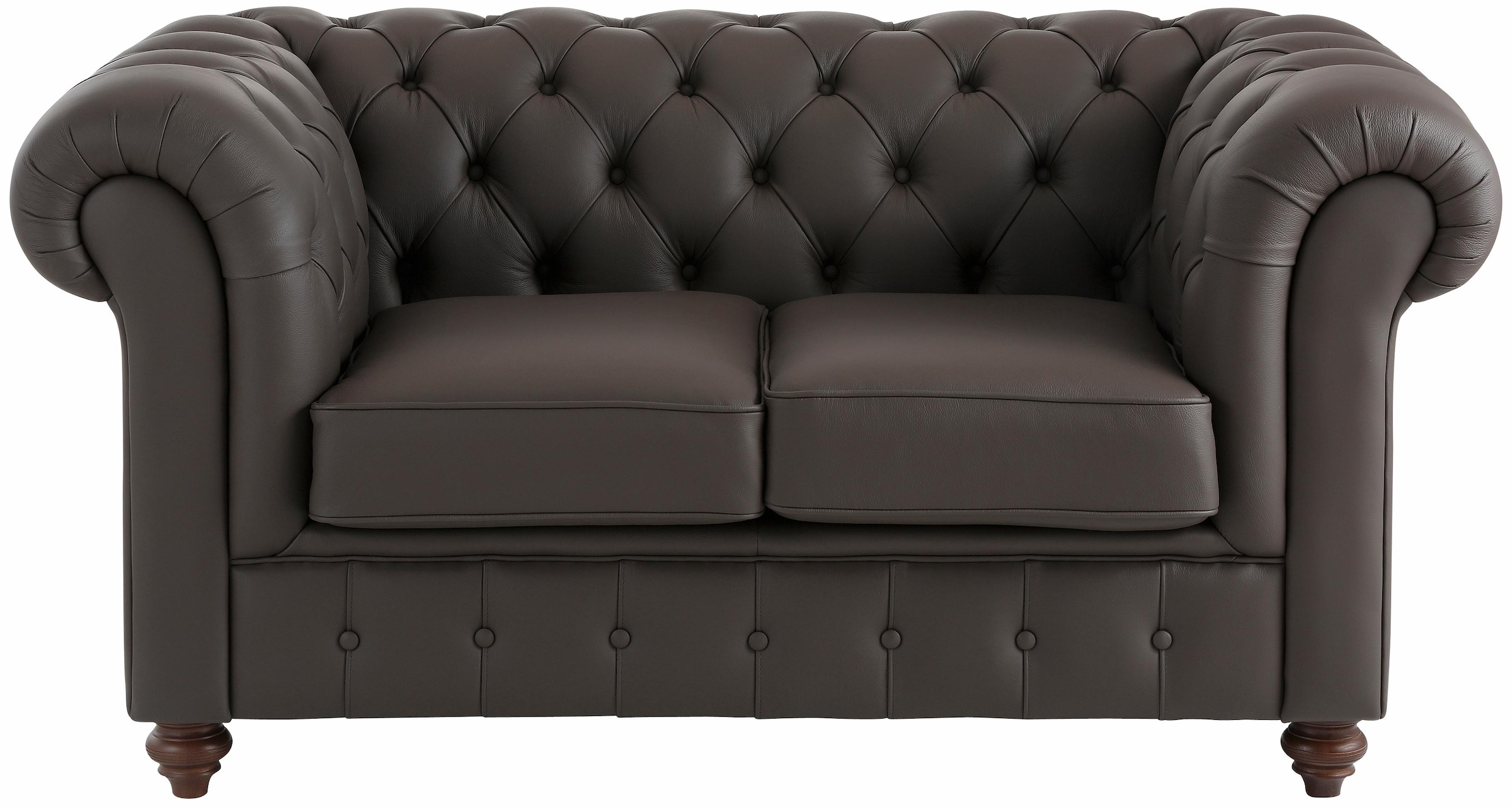 Home affaire Chesterfield-Sofa "Chesterfield 2-Sitzer B/T/H: 150/89/74 cm", günstig online kaufen