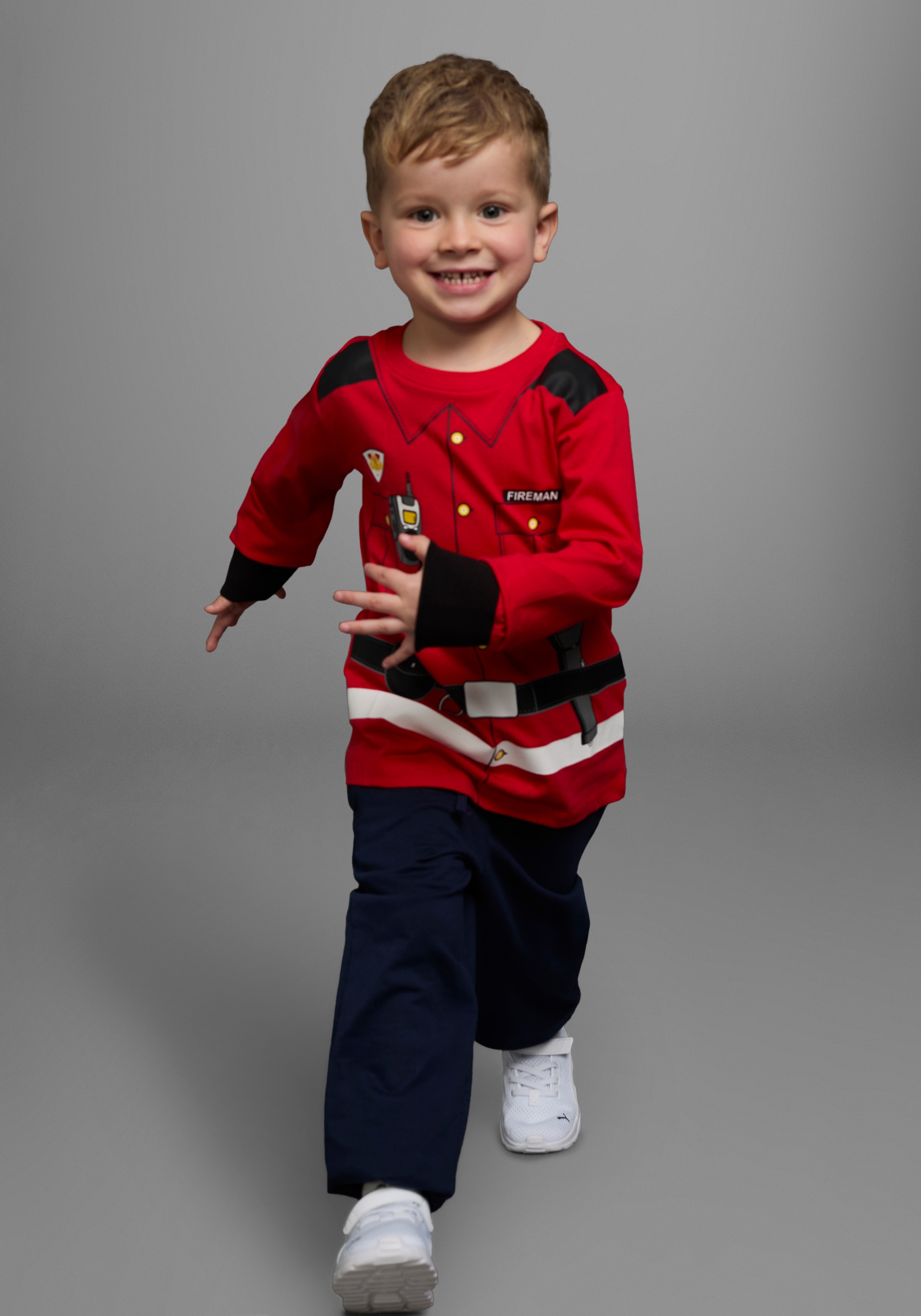 KIDSWORLD Langarmshirt »FEUERWEHR«, Langarm, Basic-Passform, bedruckt, Rundhalsausschnitt