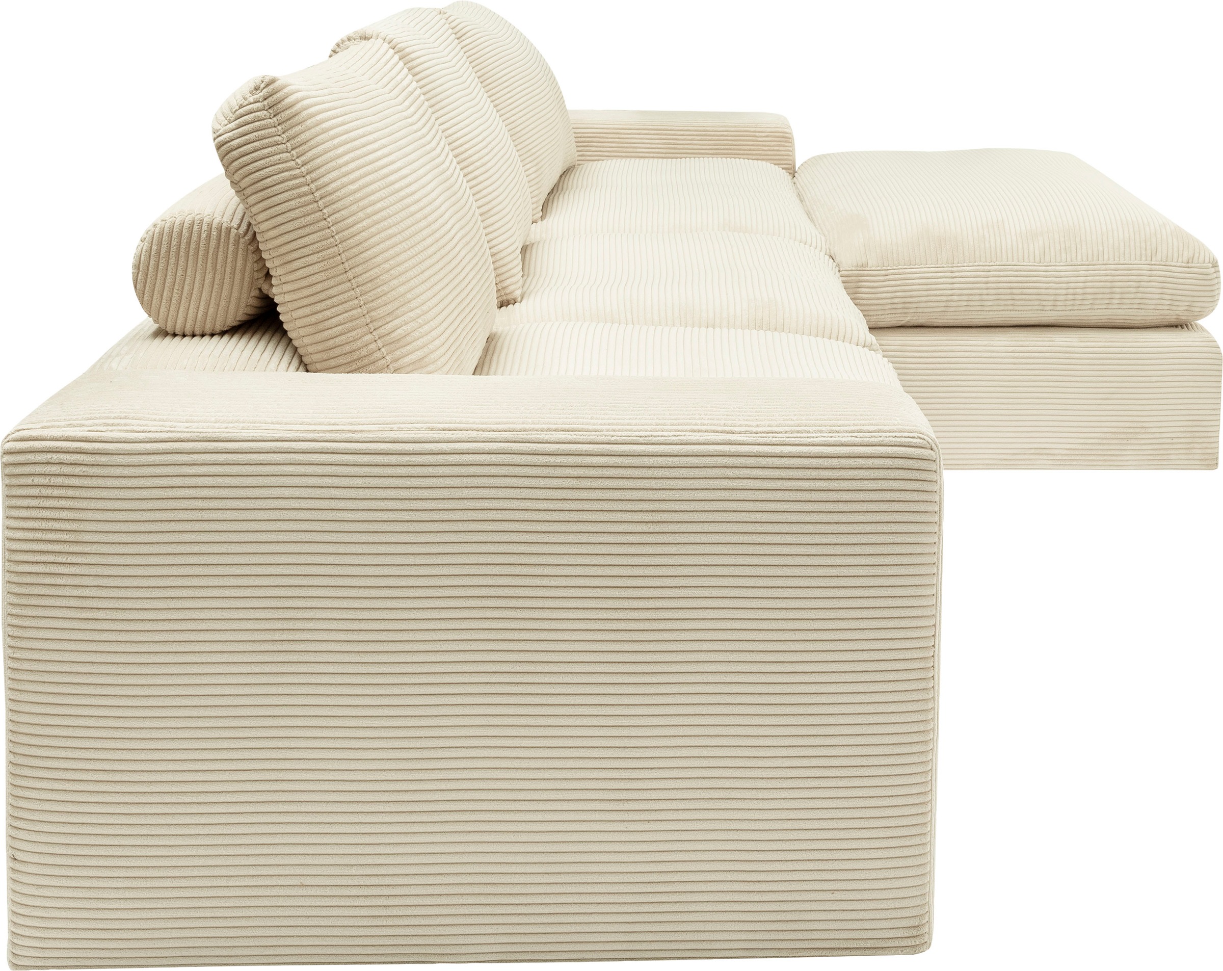 alina Ecksofa »Sandy«, mit Recamiere, in modernem Cordstoff