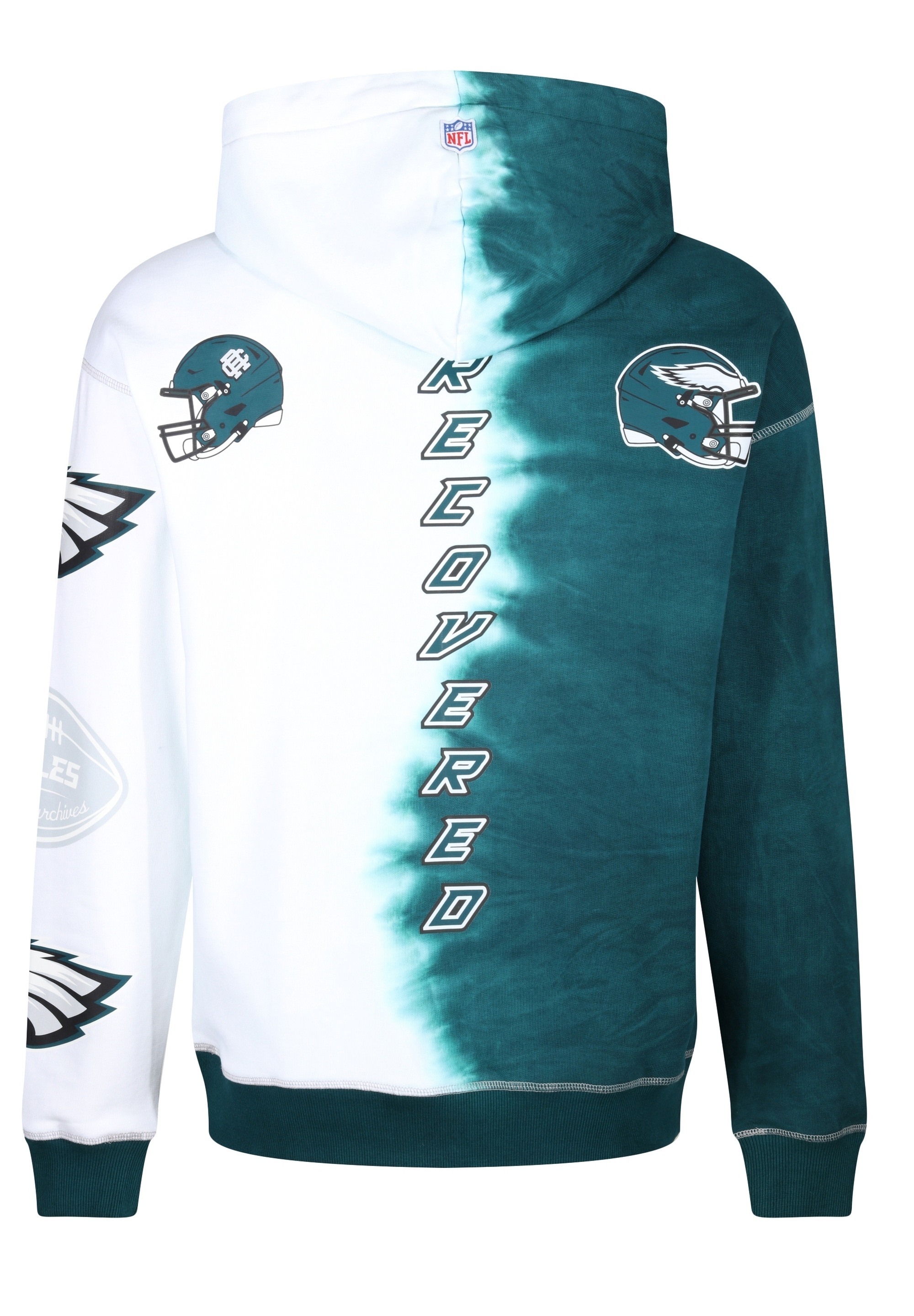 Recovered Kapuzensweatshirt »NFL Eagles Ink Dye Effect«, (1 tlg.), für Philadelphia Eagles-Fans