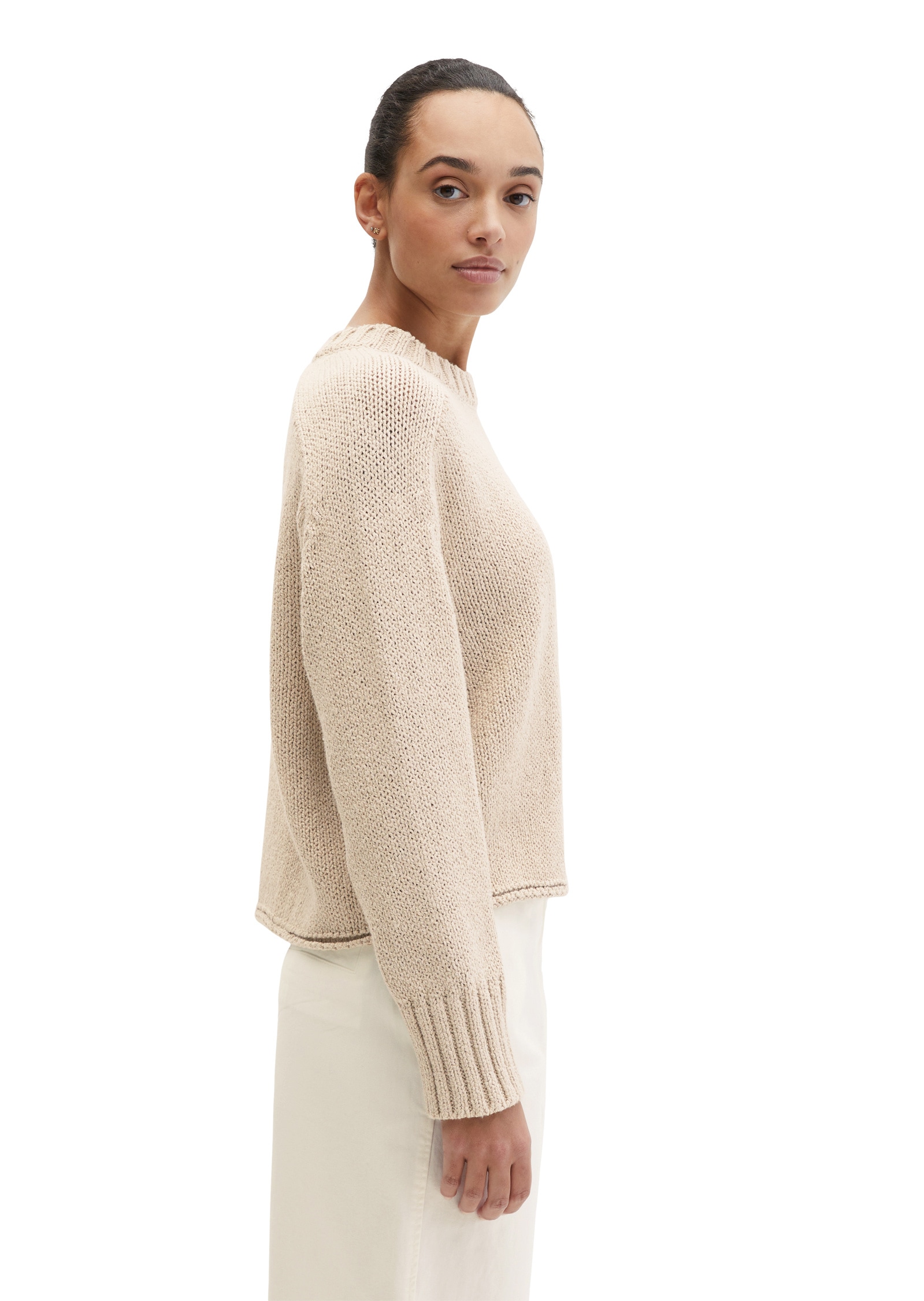 Marc O'Polo Rundhalspullover »aus hochwertigem Baumwoll-Mix«