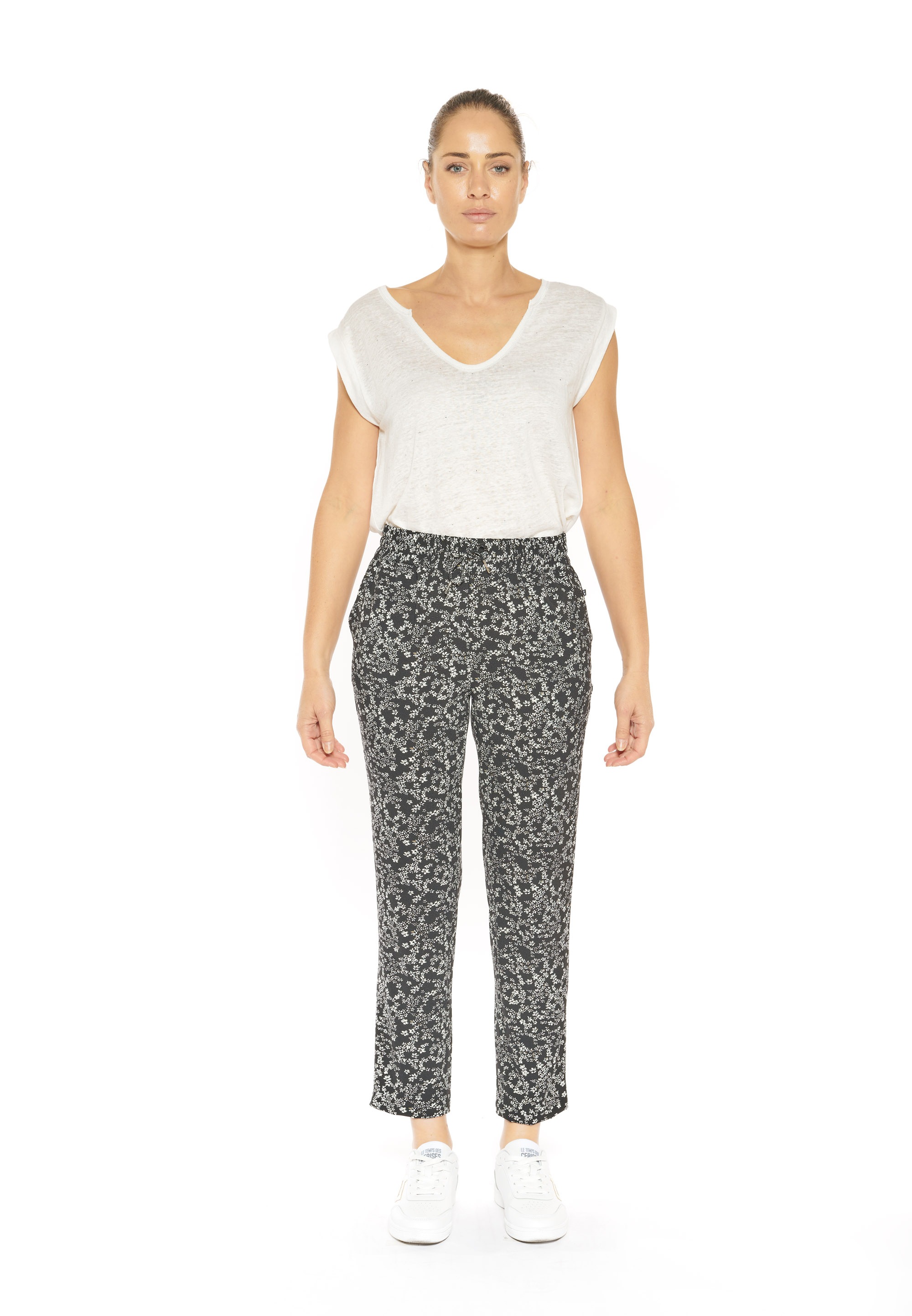 Le Temps Des Cerises 7/8-Hose »AAREN«, mit floralem Allover-Print