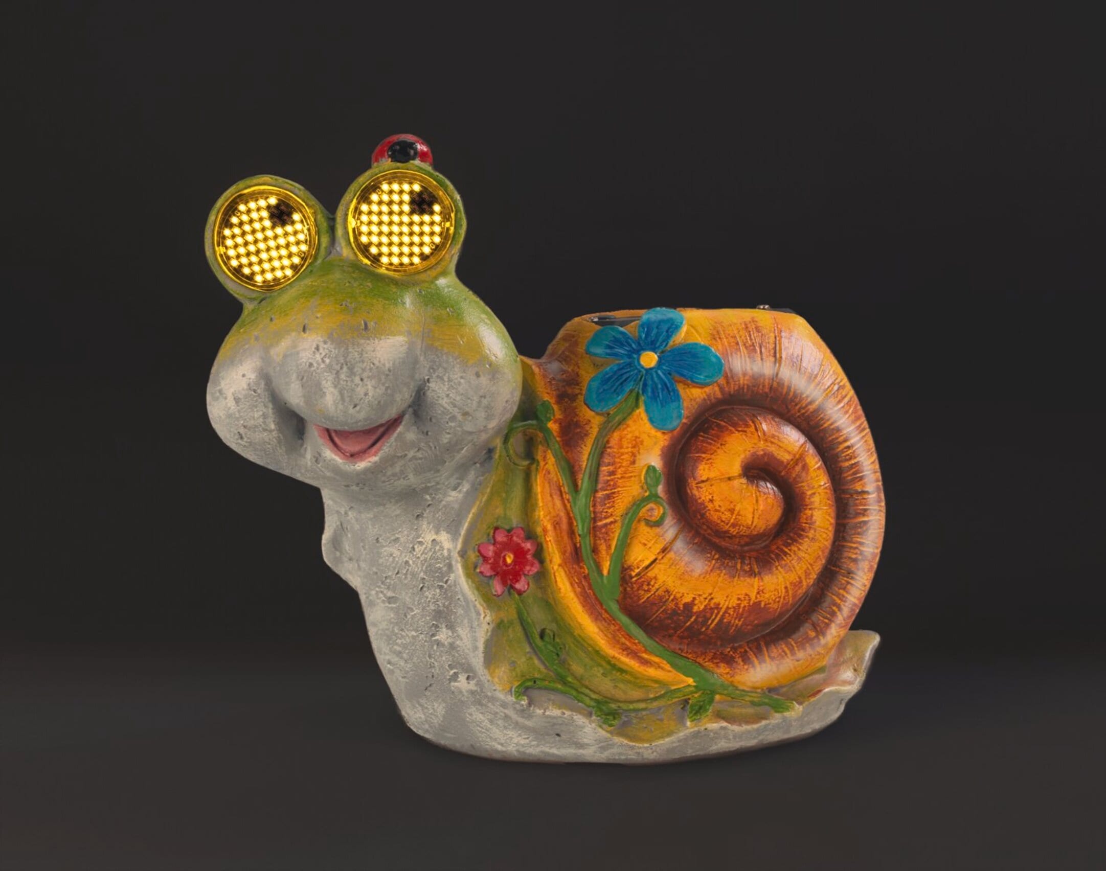 Maximex LED Dekofigur »Modell Blinky Eyes Schnecke« Warmweiß solarbetriebene Gartenfigur mit leuchtenden Augen, für Garten & Balkon