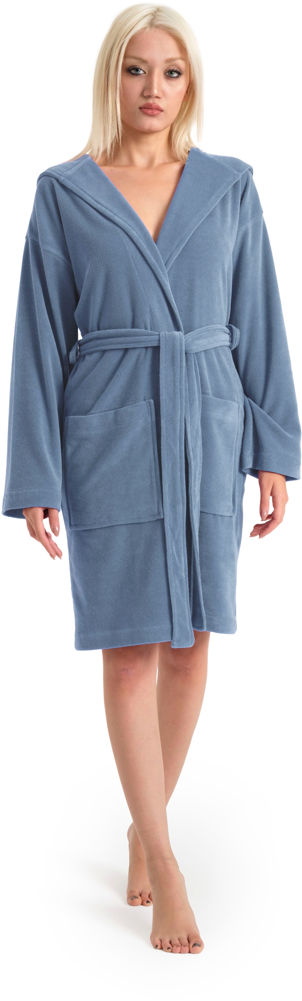 OTTO home Damenbademantel "Sina, ideal für Sauna & Spa, Hotelbademantel, Mo günstig online kaufen