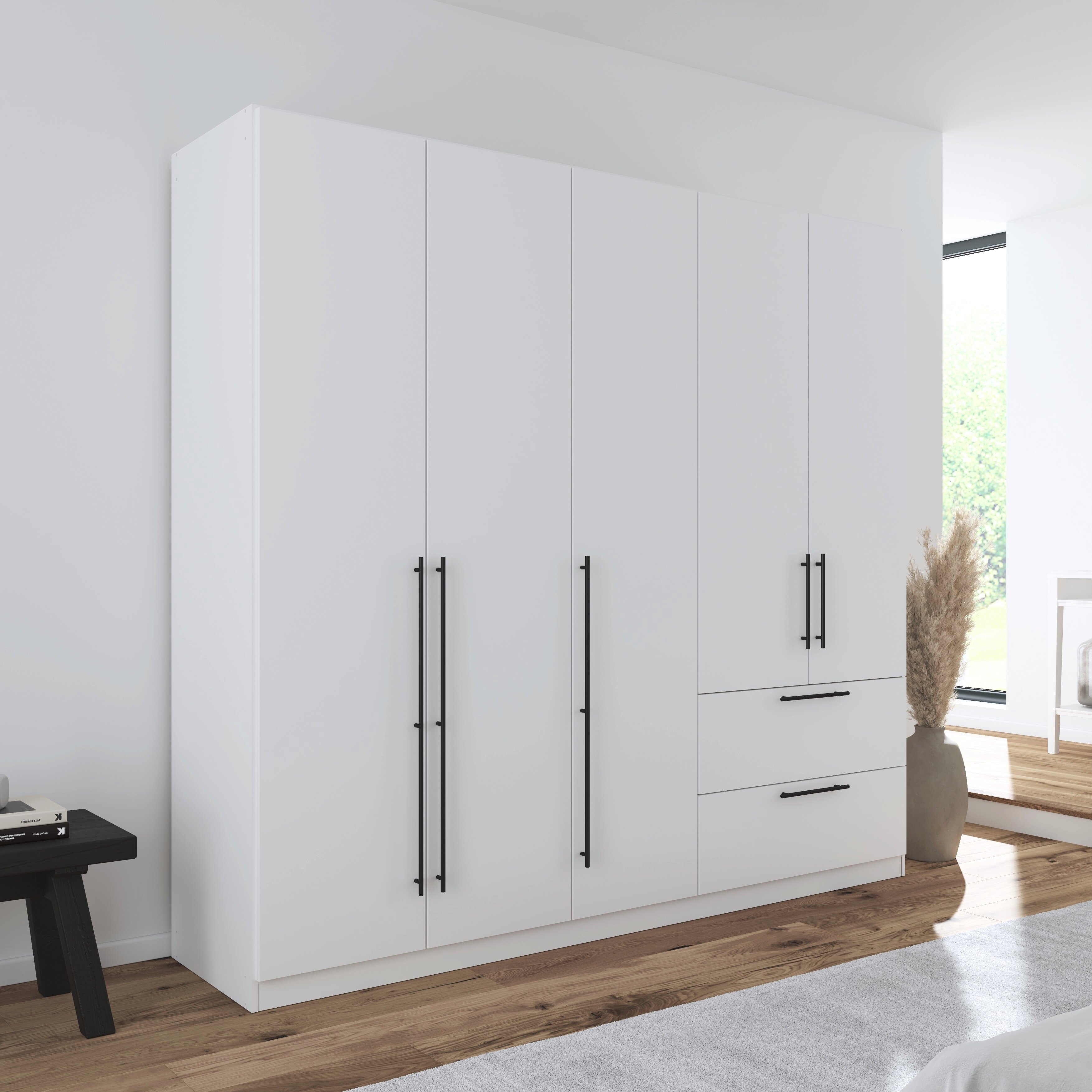 Thumbnail - rauch Kleiderschrank "Drehtürenschrank Schrank Garderobe Wäscheschrank Schlafzimmer AVOLA" in 3 verschiedenen Ausstattun...