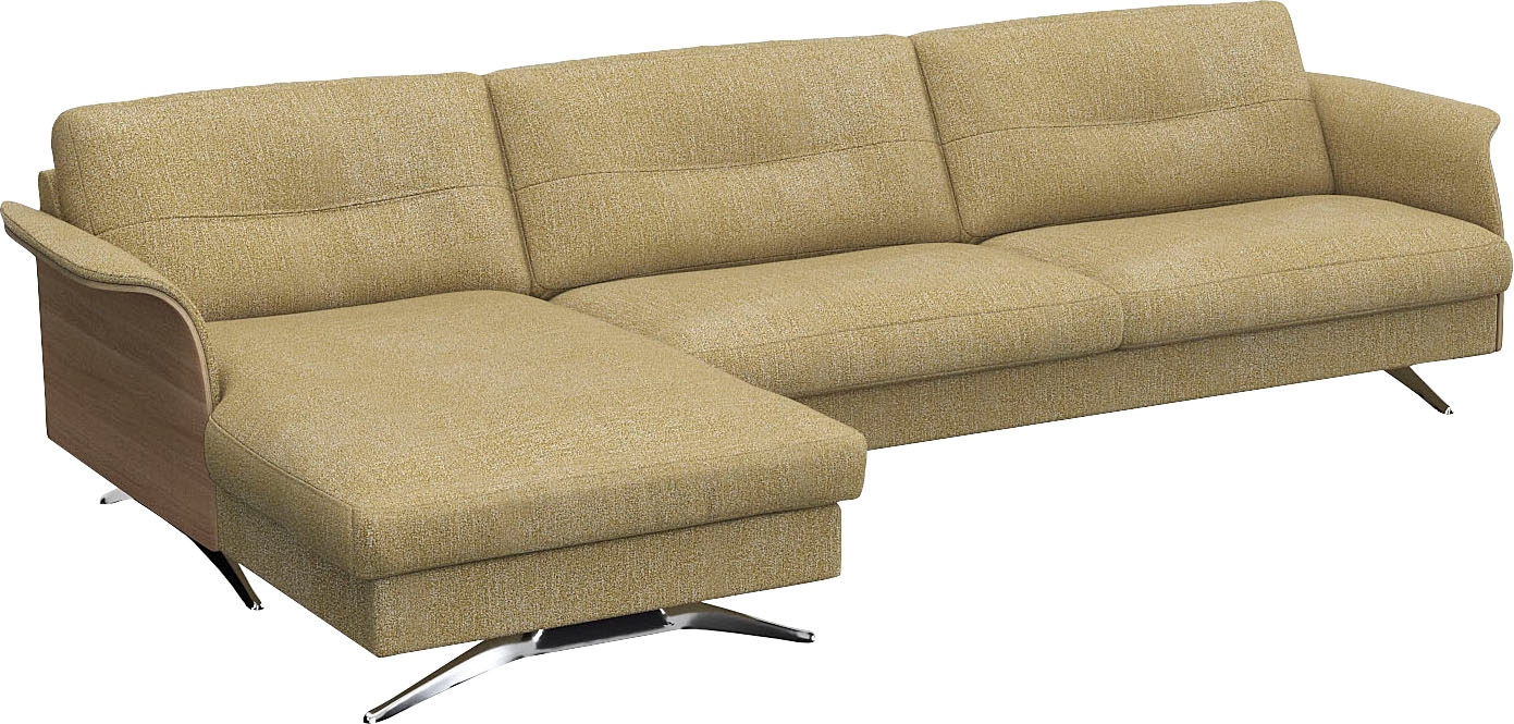 FLEXLUX Ecksofa »Glow, super bequem durch hochwertigem Sitzaufbau mit Federkern, L-Form«, Modernes skandinavisches Design