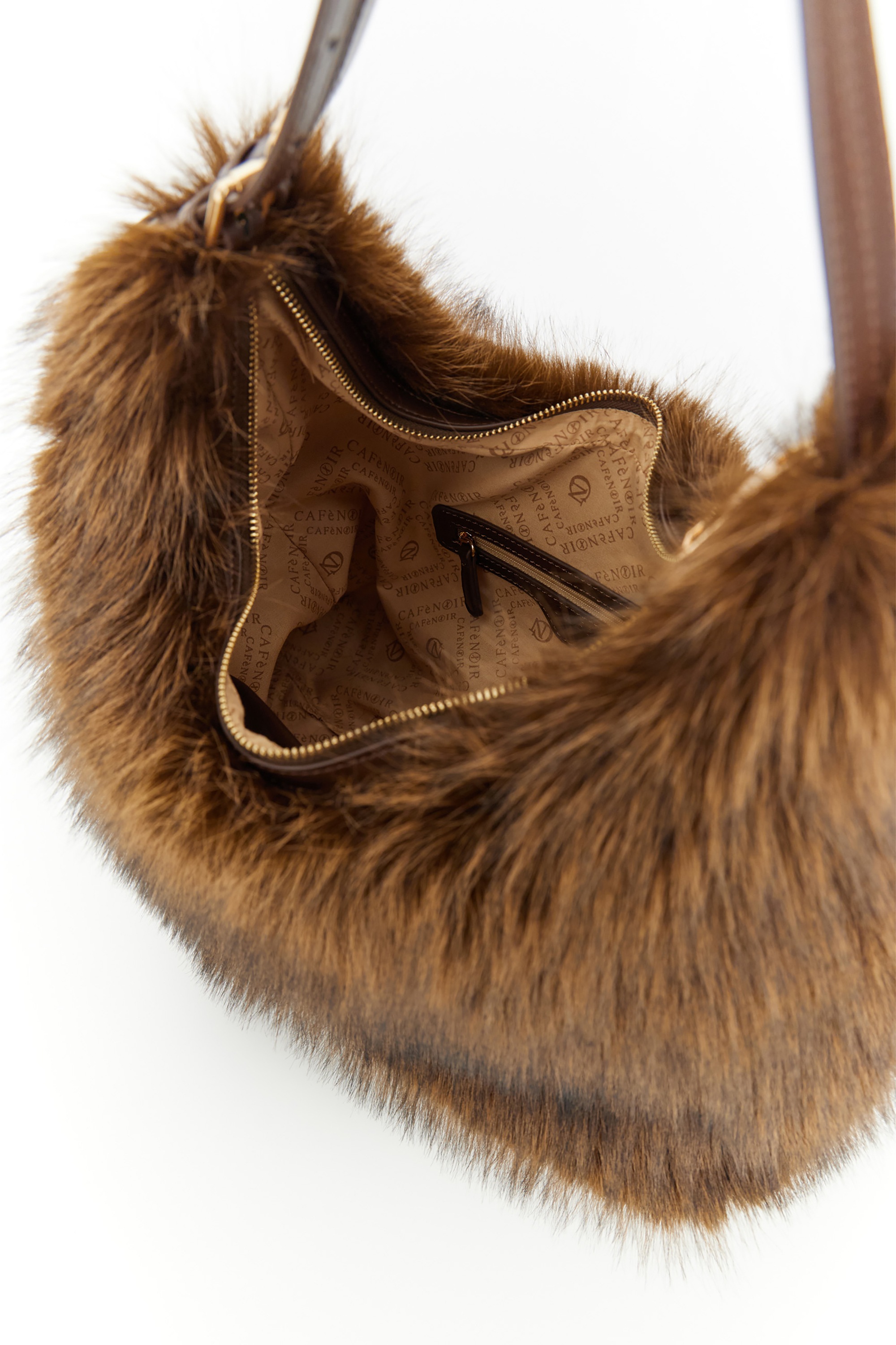CAFèNoir Schultertasche »HOBO BAG WITH BUCKLES C3JB0028 Damen« Schultertasche Damen, Abendtasche, Handtasche, Fashion, Lifestyle
