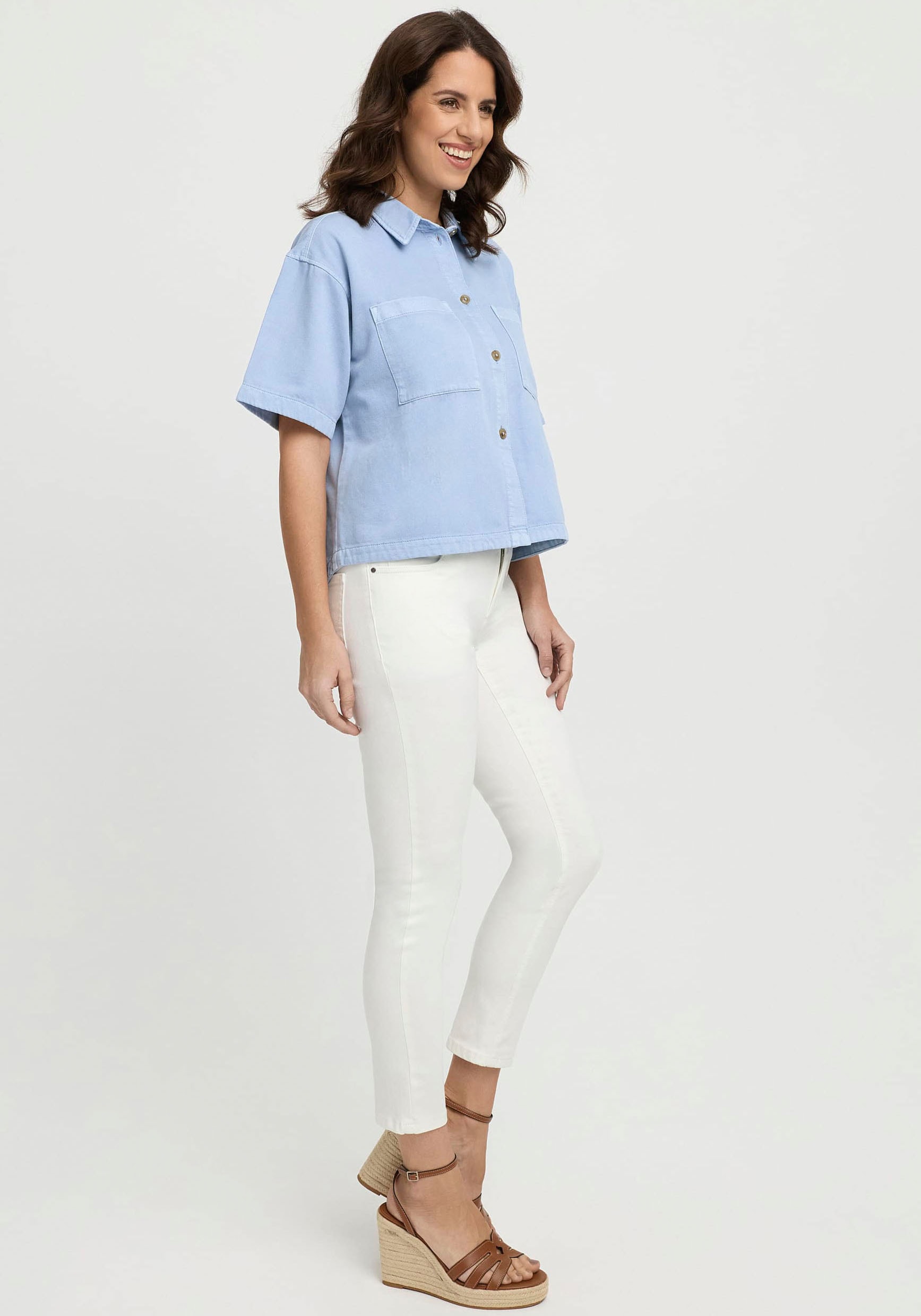 wonderjeans Skinny-fit-Jeans, mit Logostickerei