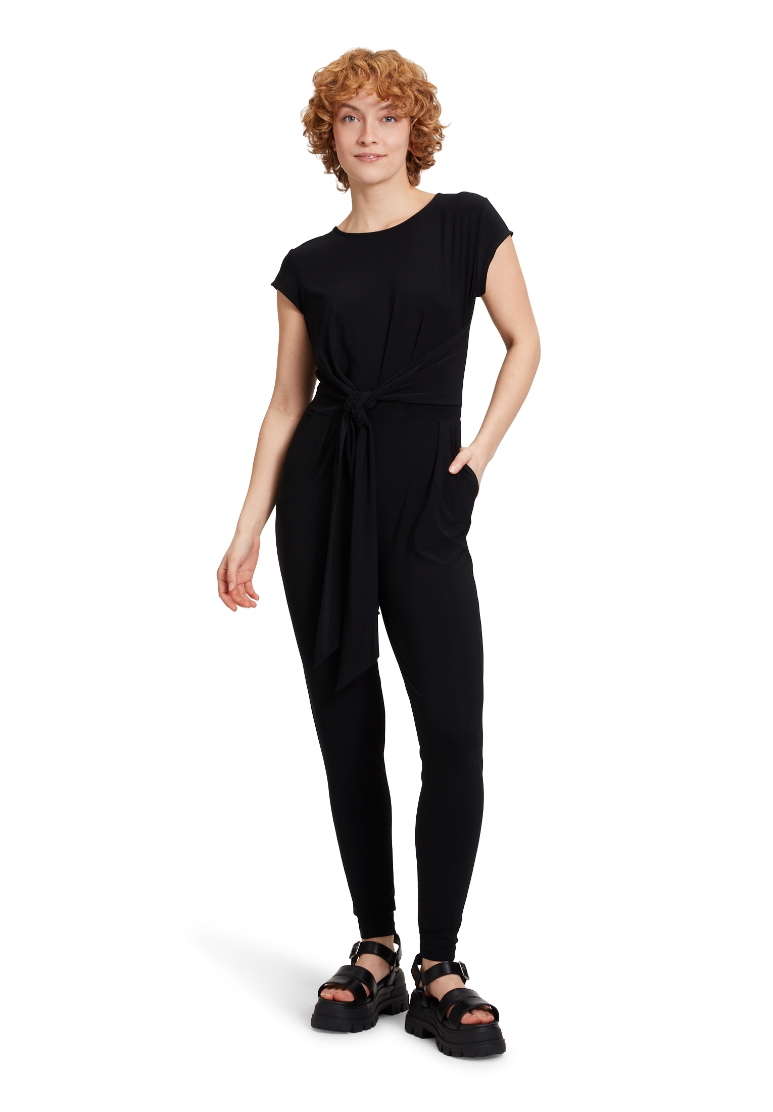 Cartoon Overall "Cartoon Jumpsuit mit Bindegürtel", (1 tlg.), Design