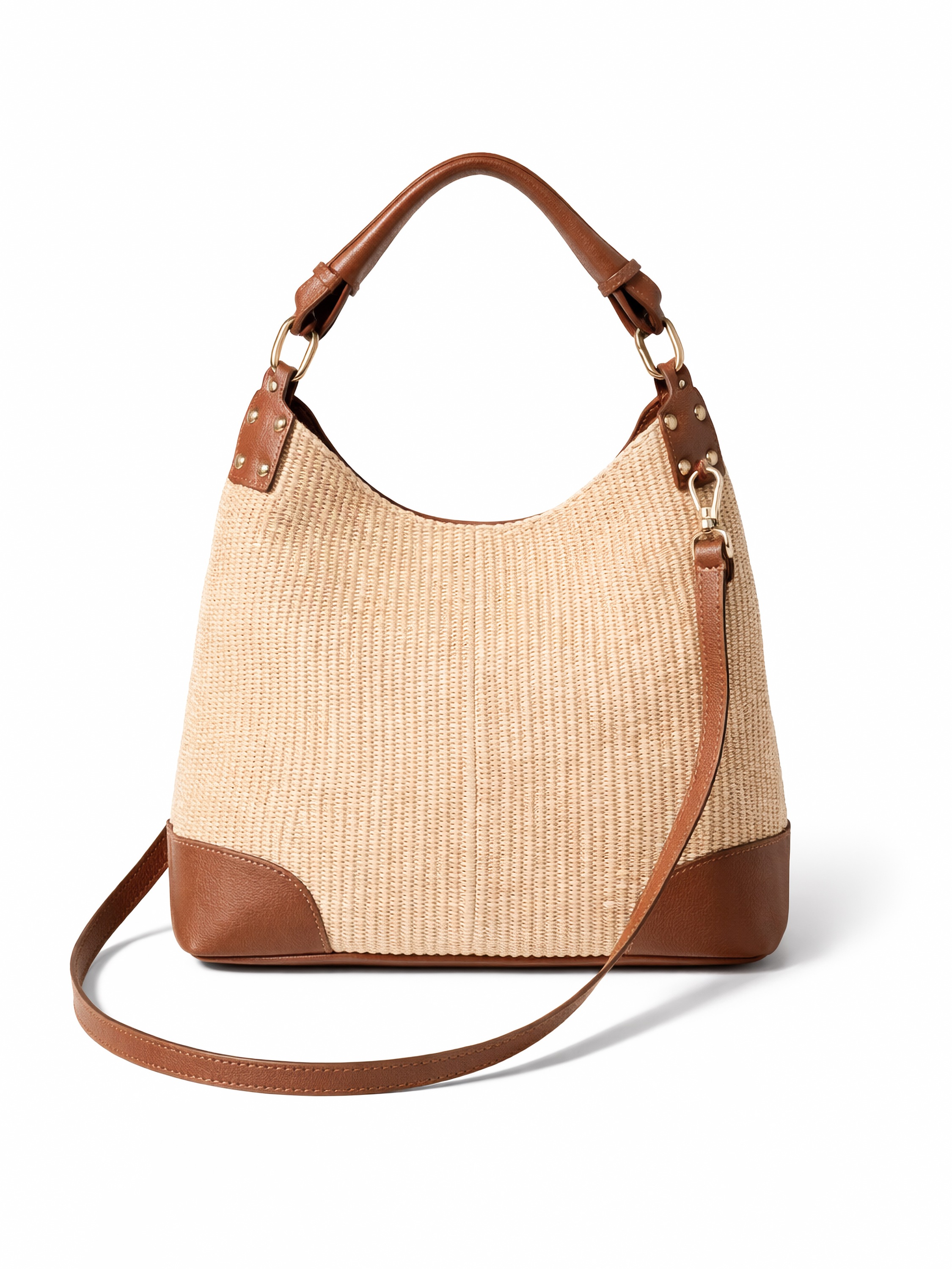 COLLEZIONE ALESSANDRO Schultertasche »Naturale« Luxus aus Leder und Raffia