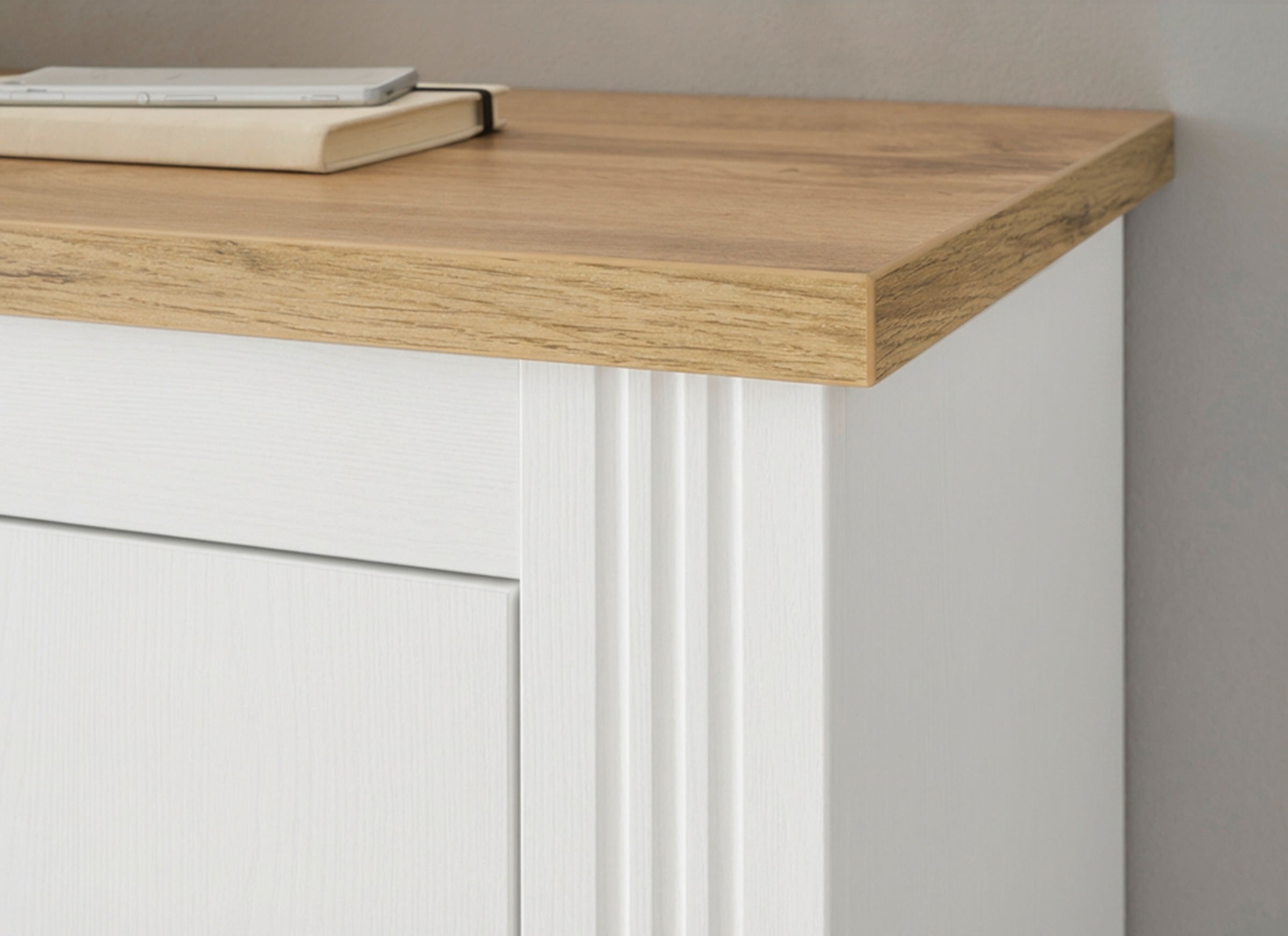 OTTO home Sekretär »Westminster, PC-Schrank mit klappbarer Tischplatte, Schreibtisch« Home-Office-Schreibtisch, Monitor-/Laptopfach, mit Kabelkanal