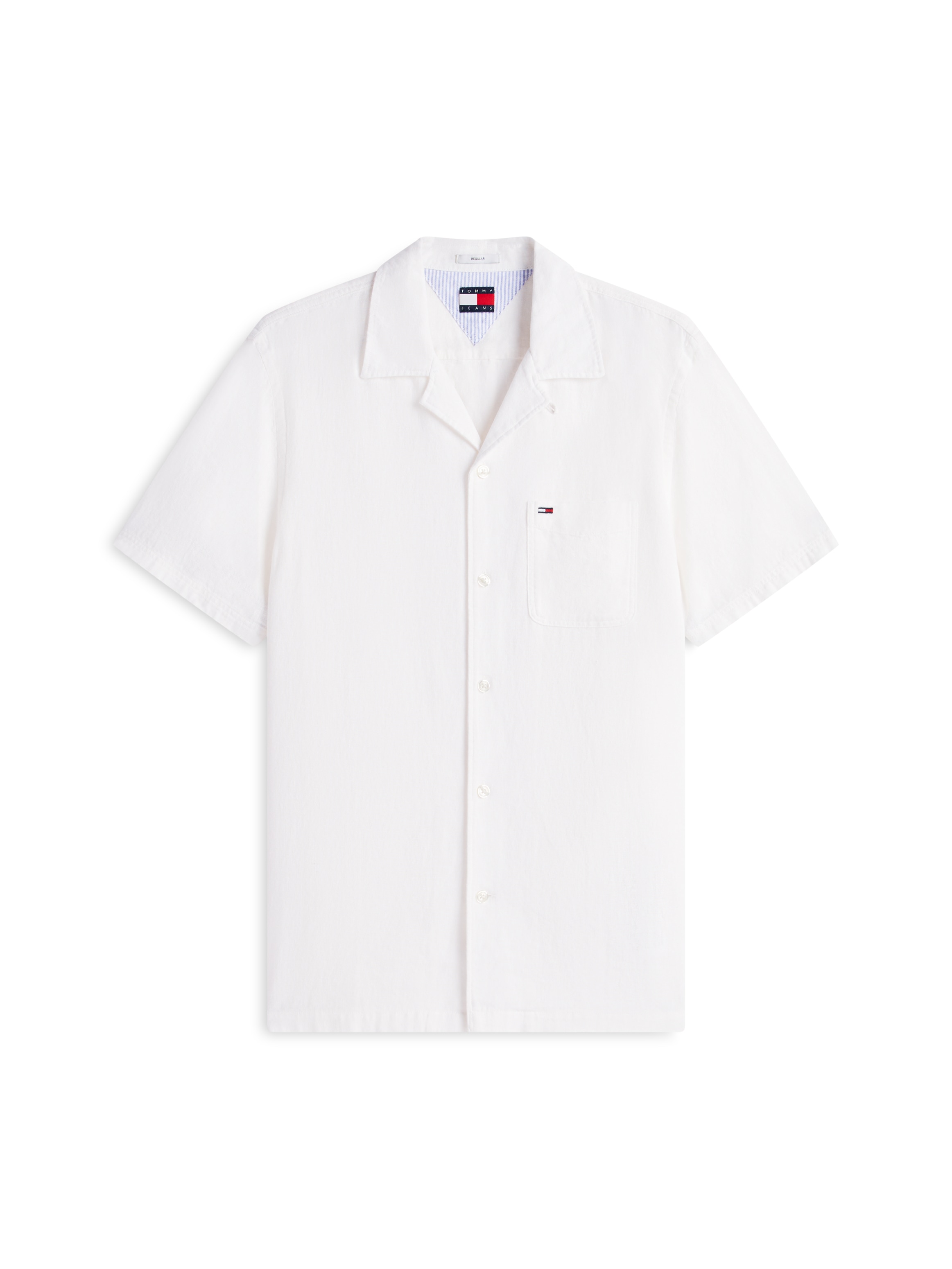 Tommy Jeans Leinenhemd »TJM REGULAR LINEN BLEND CAMP« mit Reverskragen
