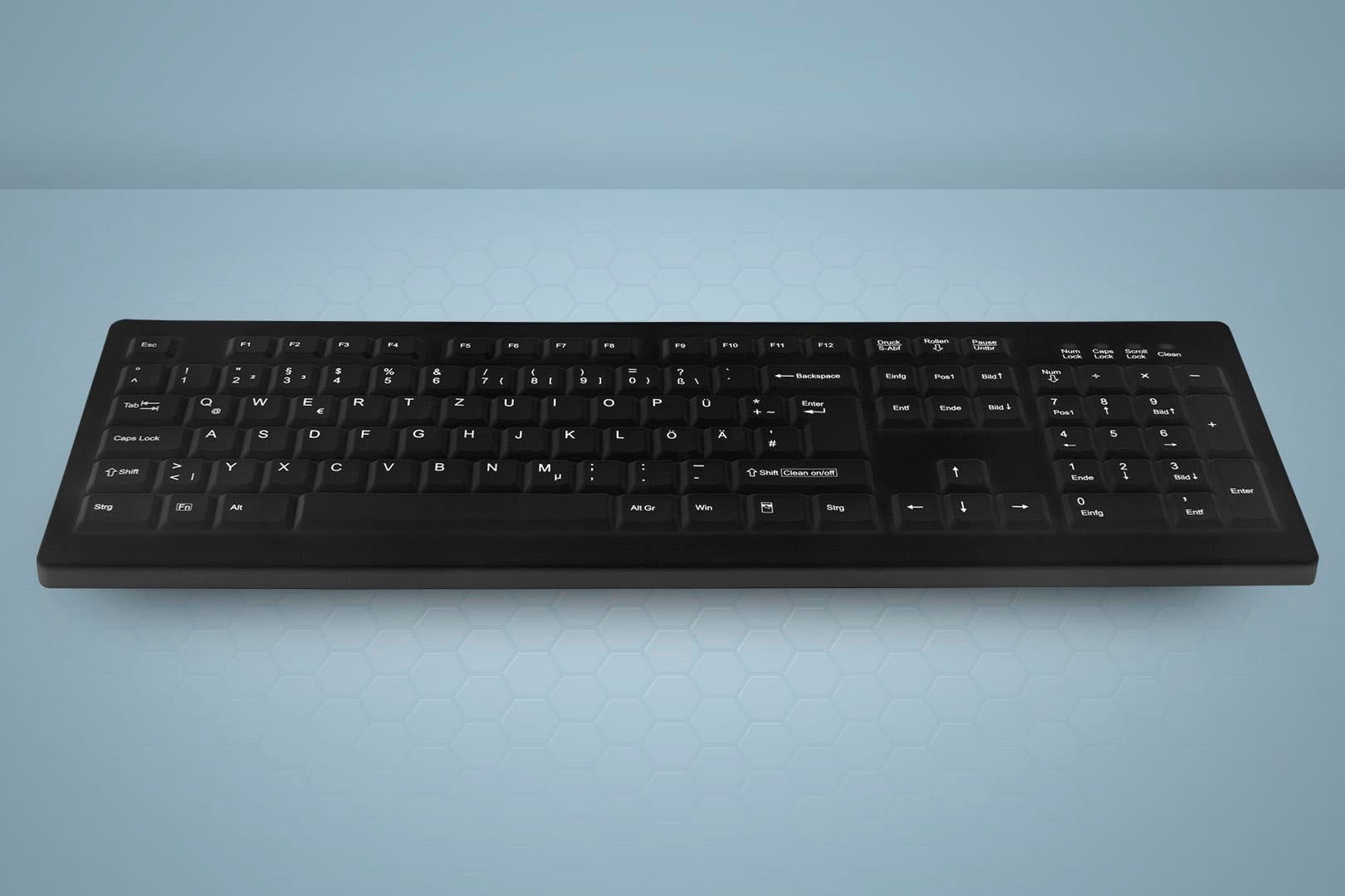 Cherry Tastatur »AK-C8100«, (Fn-Tasten-USB-Anschluss-Windows-Sperrtaste-Ziffernblock)