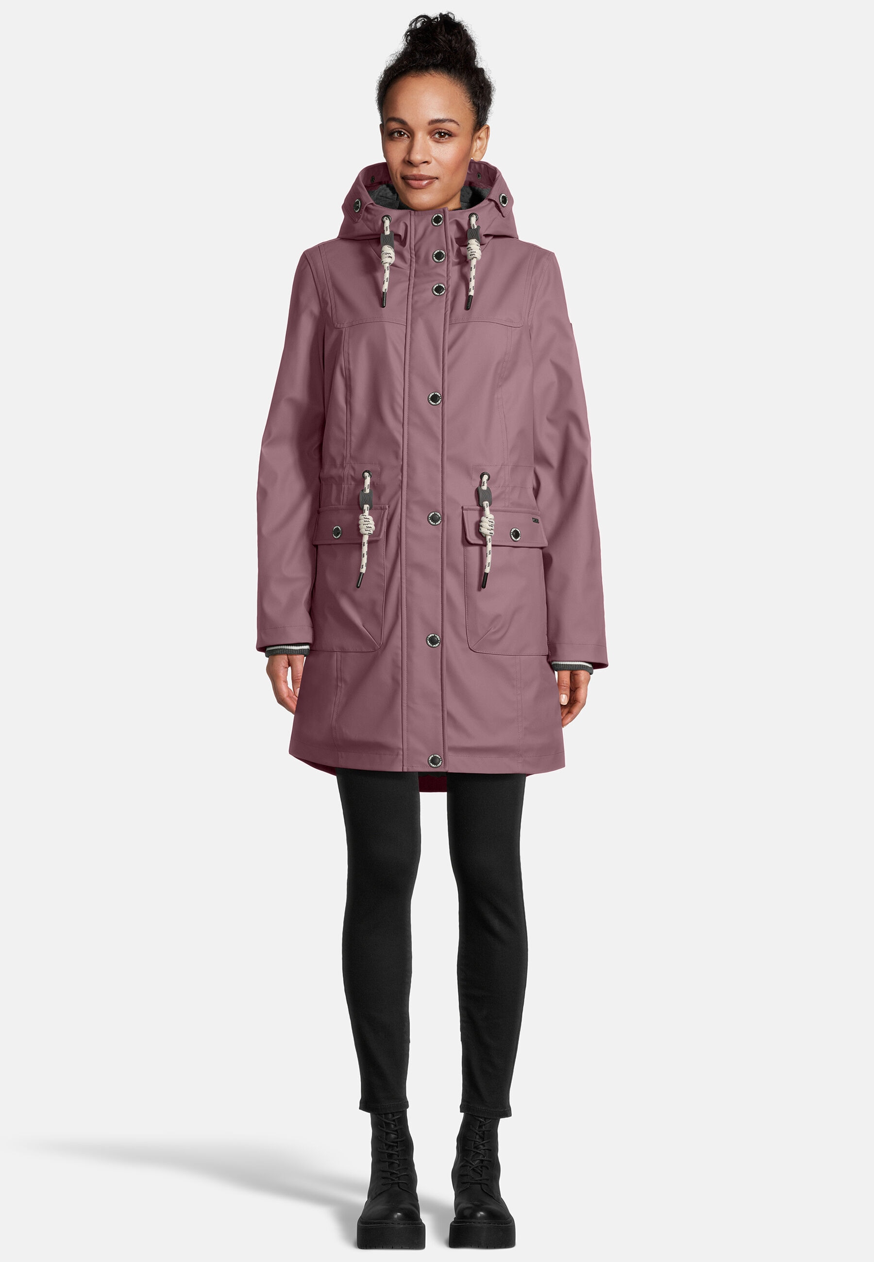 New View Regenjacke »Lillie« mit Kapuze mit weitenregulierbarer Kapuze