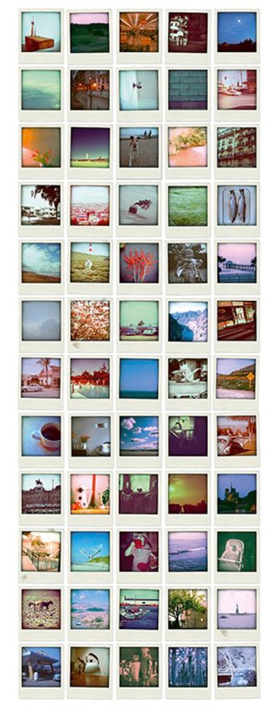 Fototapete »Click«, Fototapete Polaroid Tapete Natur Panel 1,00m x 2,80m