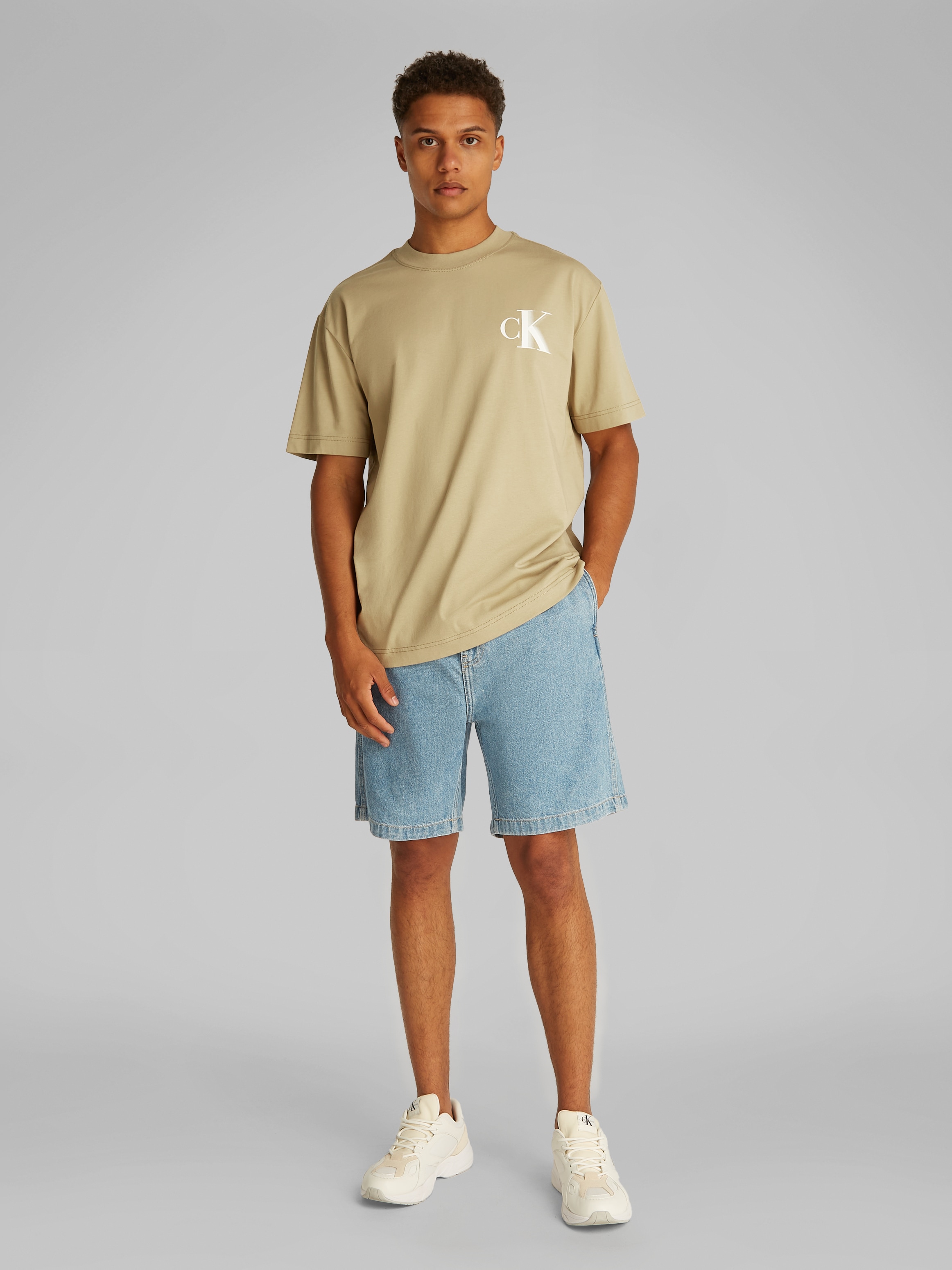 Calvin Klein Jeans T-Shirt »BOLD CK TEE«, mit großem Logo am Rücken