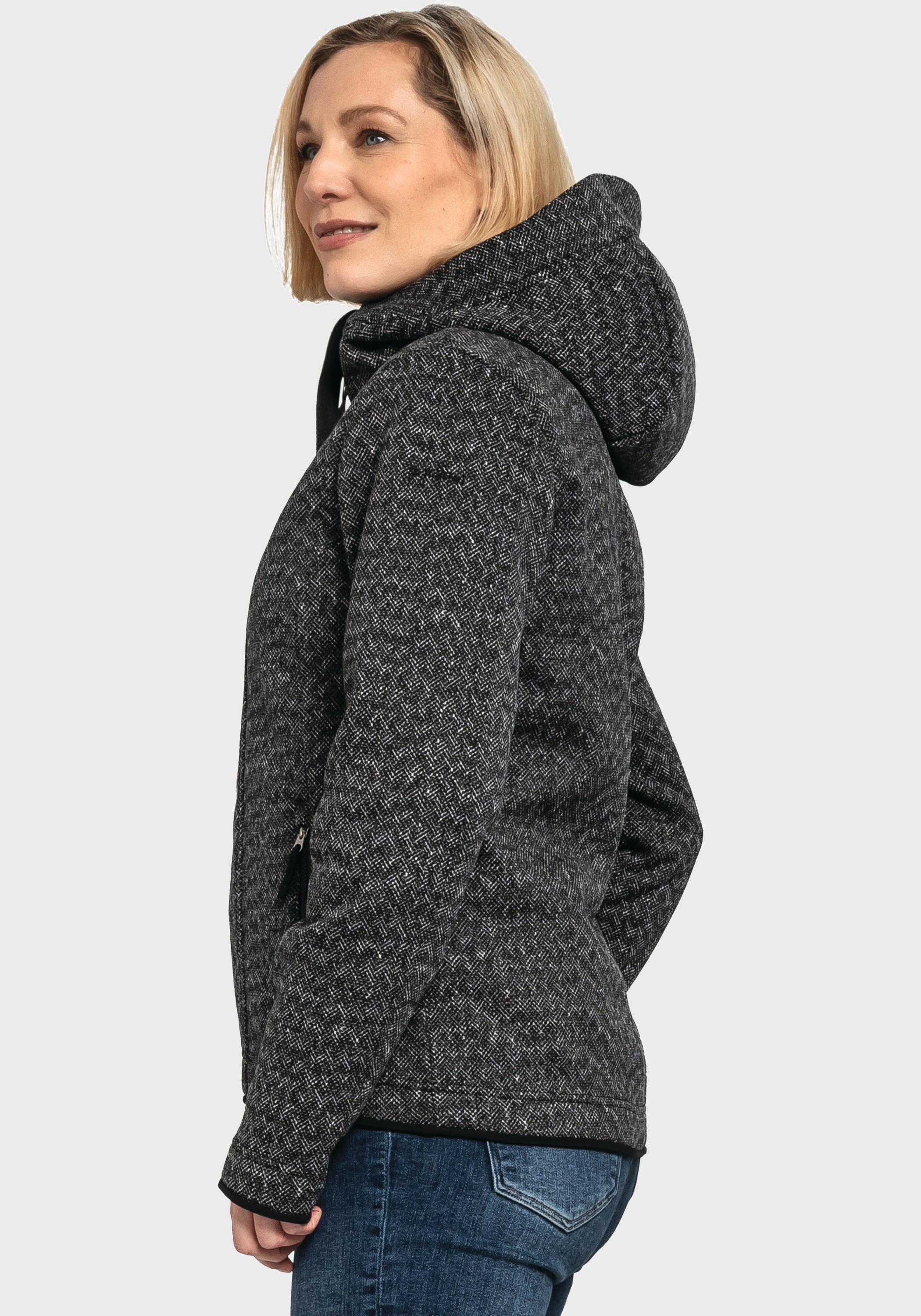 Schöffel Fleecejacke »Fleece Hoody Aurora L«, mit Kapuze