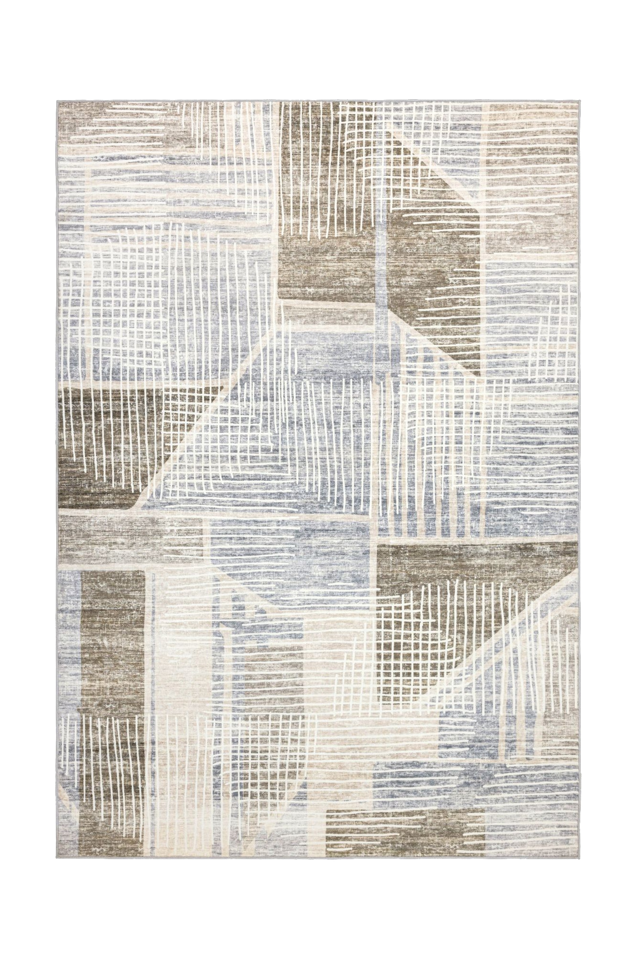 Teppich KAYOOM, B:120cm H:8mm L:170cmtaupe, Polyester, Teppiche, "Visionary 129", Kurzflor