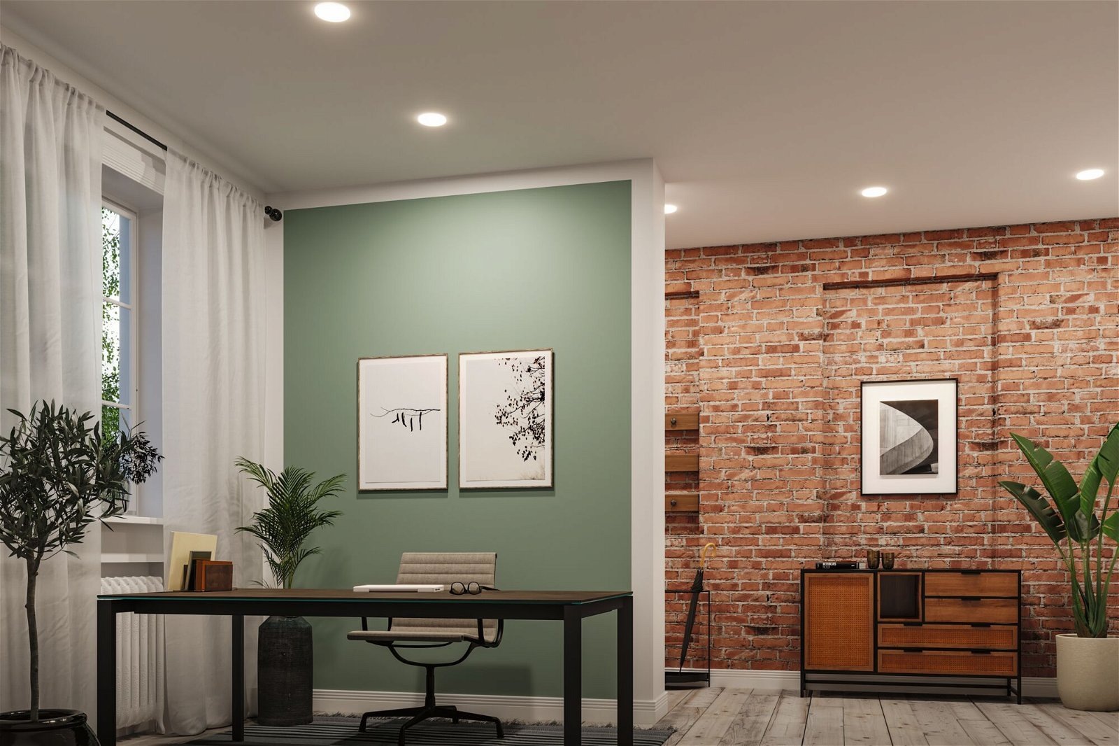 Paulmann LED Einbauleuchte »VariFit Veluna IP44 rund 215mm 21W 1650lm 3000K Satin 3-Step-Dim« 1 Stk. Warmweiß Einbaupanel, dimmbar