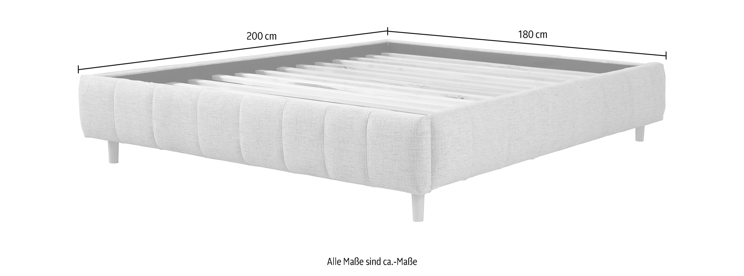 Home affaire Polsterbett "Tarje" in 5 Breiten, auch in Überlänge 220 cm, in günstig online kaufen