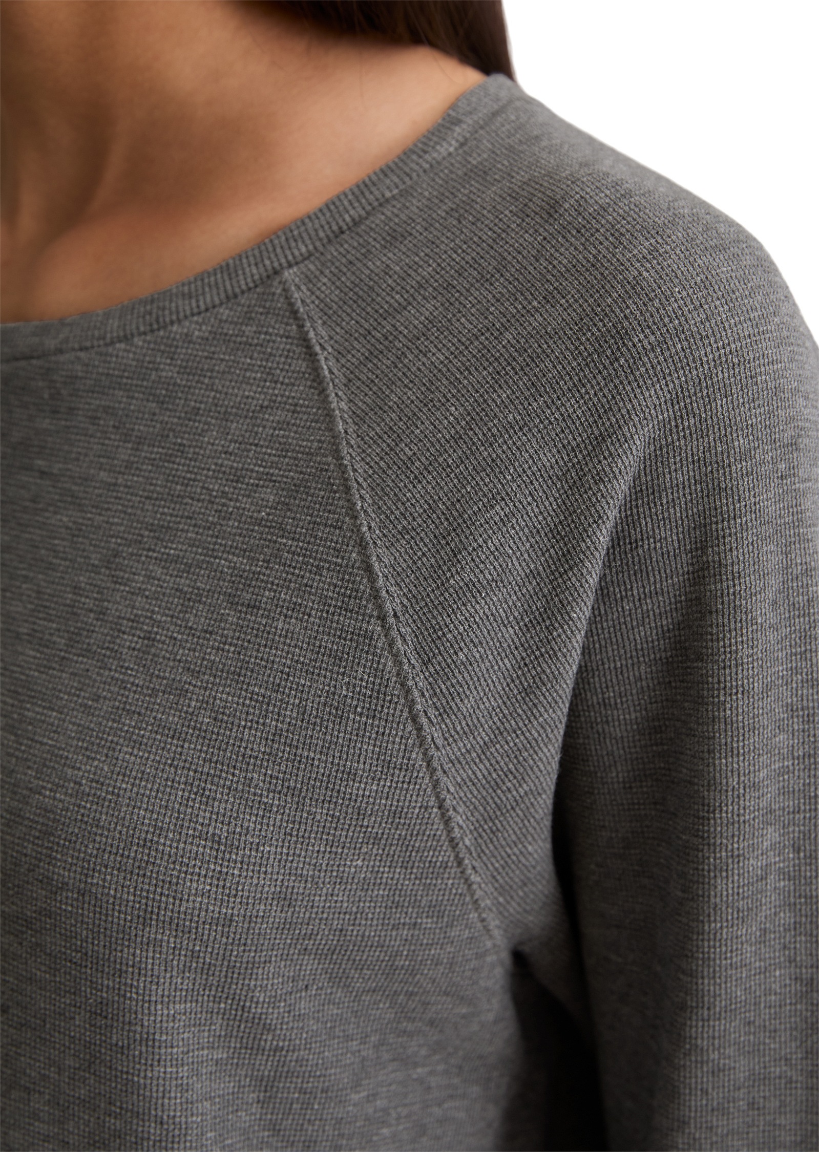 Marc O'Polo DENIM Langarmshirt »aus weichem Waffle-Jersey«