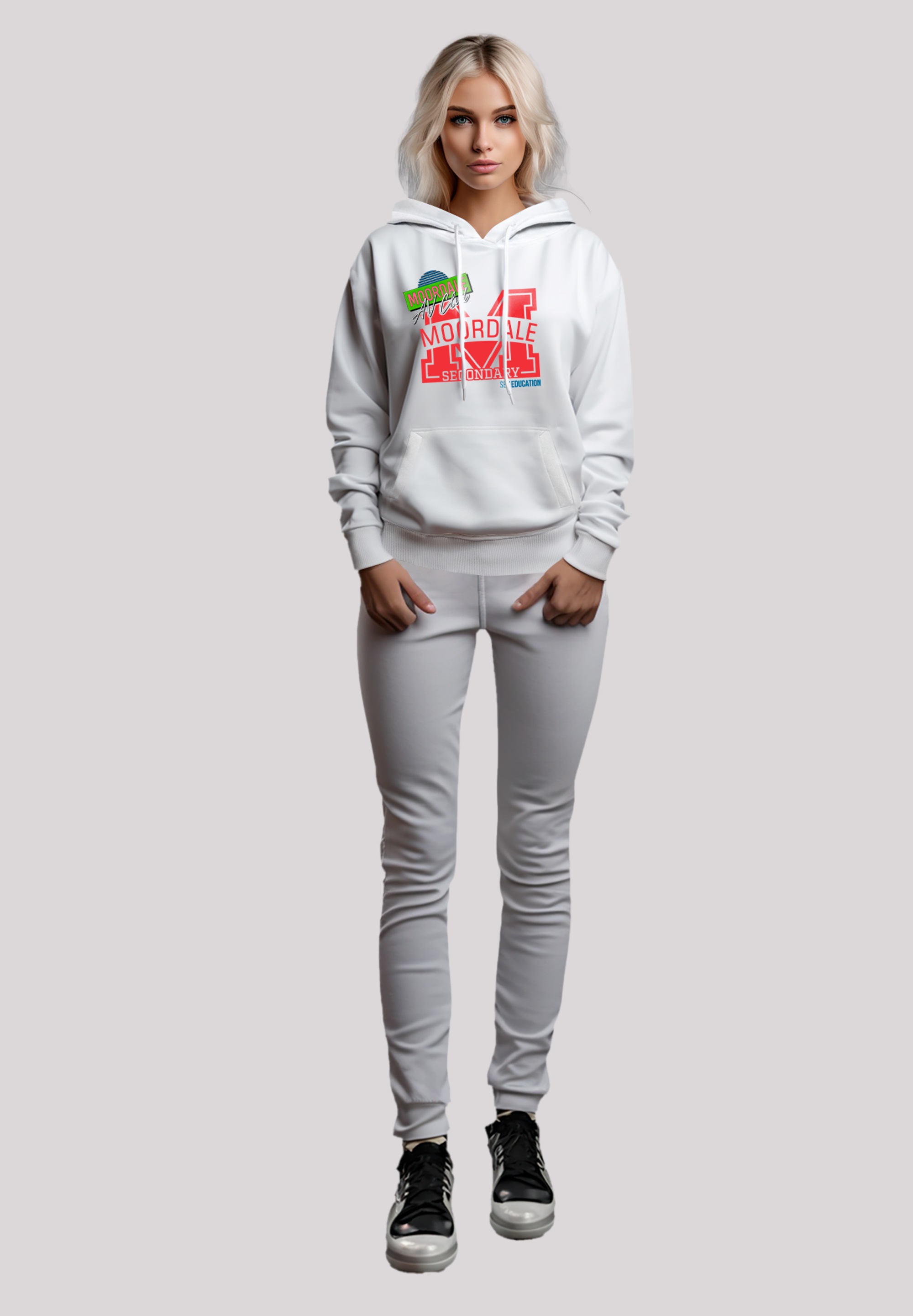 F4NT4STIC Kapuzenpullover »Sex Education Moordale M Collage Netflix TV Series«, Premium Qualität