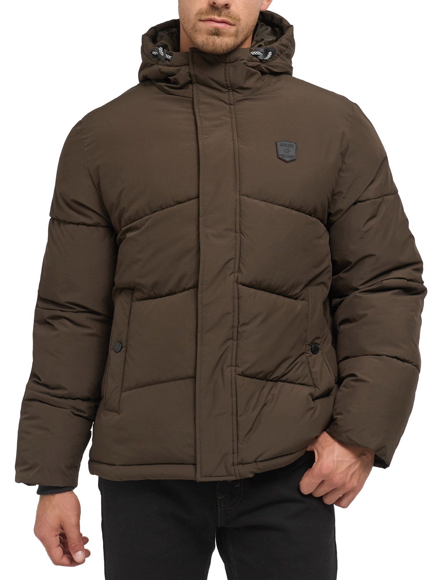 Indicode Steppjacke »INLaurill« mit Kapuze Kunstfaser, regular fit