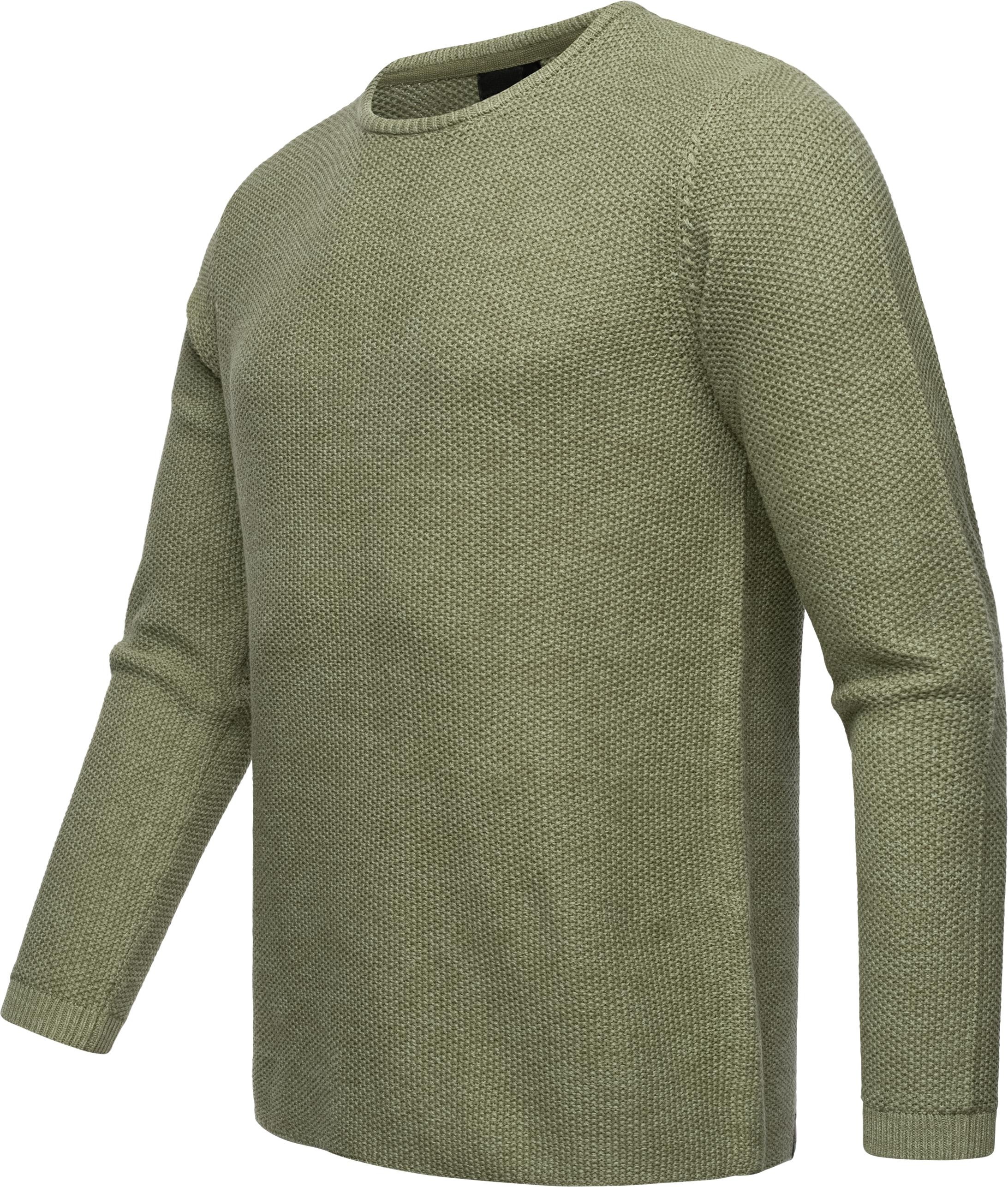 Ragwear Strickpullover "Knitson" stylischer Herren Sweatpullover mit Rippbü günstig online kaufen