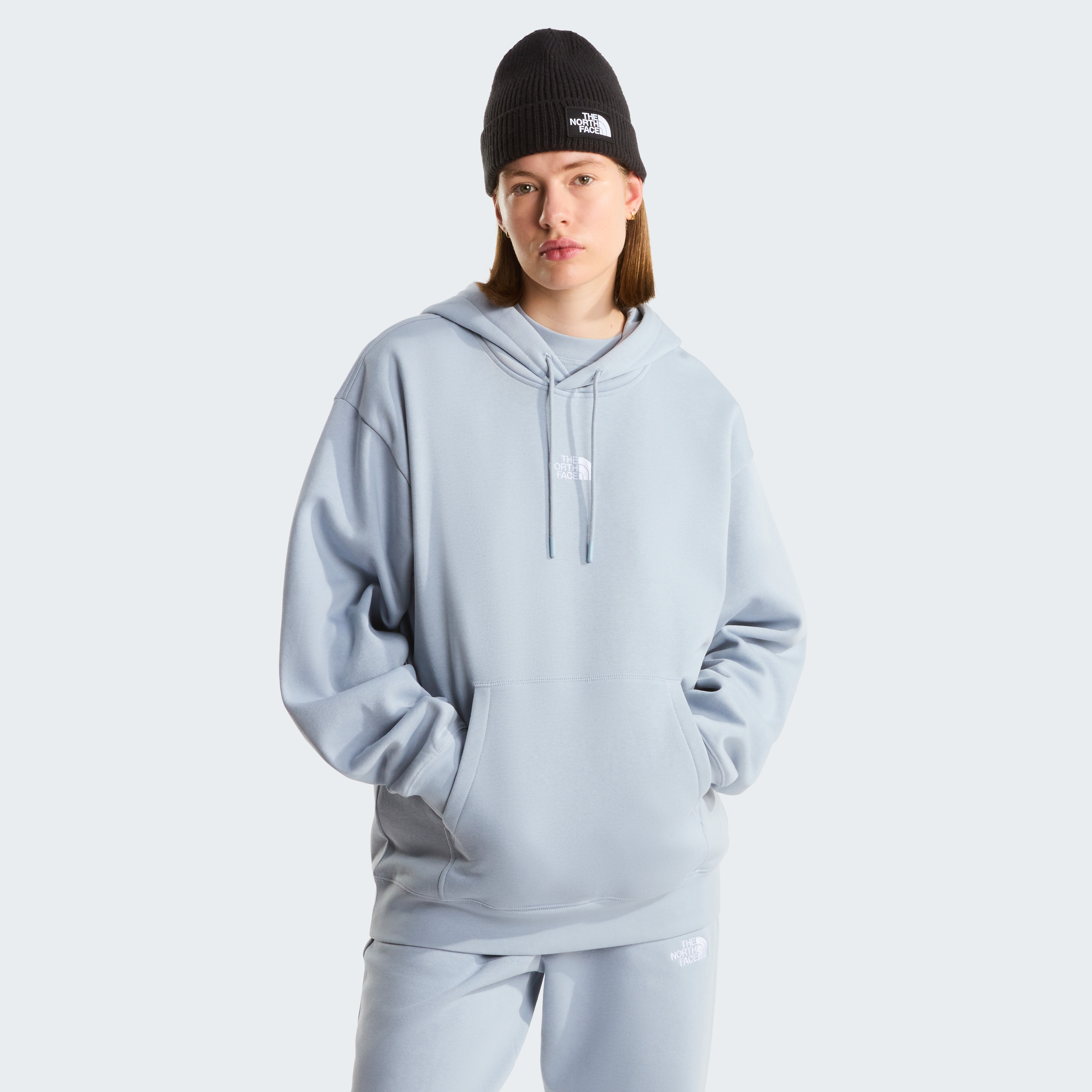 The North Face "W ESSENTIAL OVERSIZE HOODIE", sportlicher Stil, wärmend, mit Kapuze, aus Baumwolle und Polyester