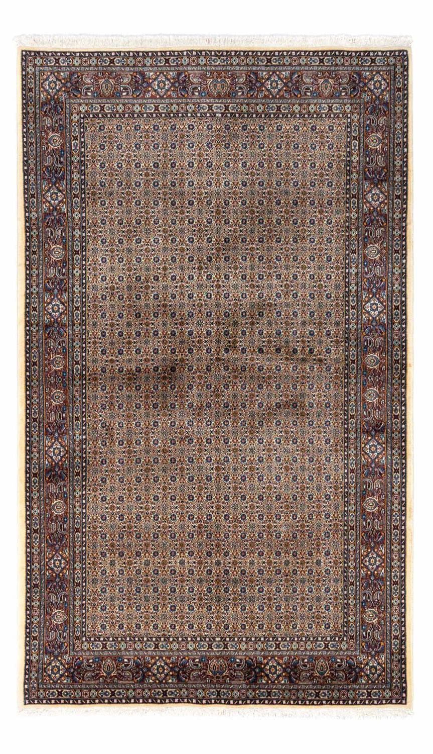 morgenland Wollteppich »Moud Stark Gemustert Marrone 245 x 160 cm«, rechteckig, Unikat mit Zertifikat