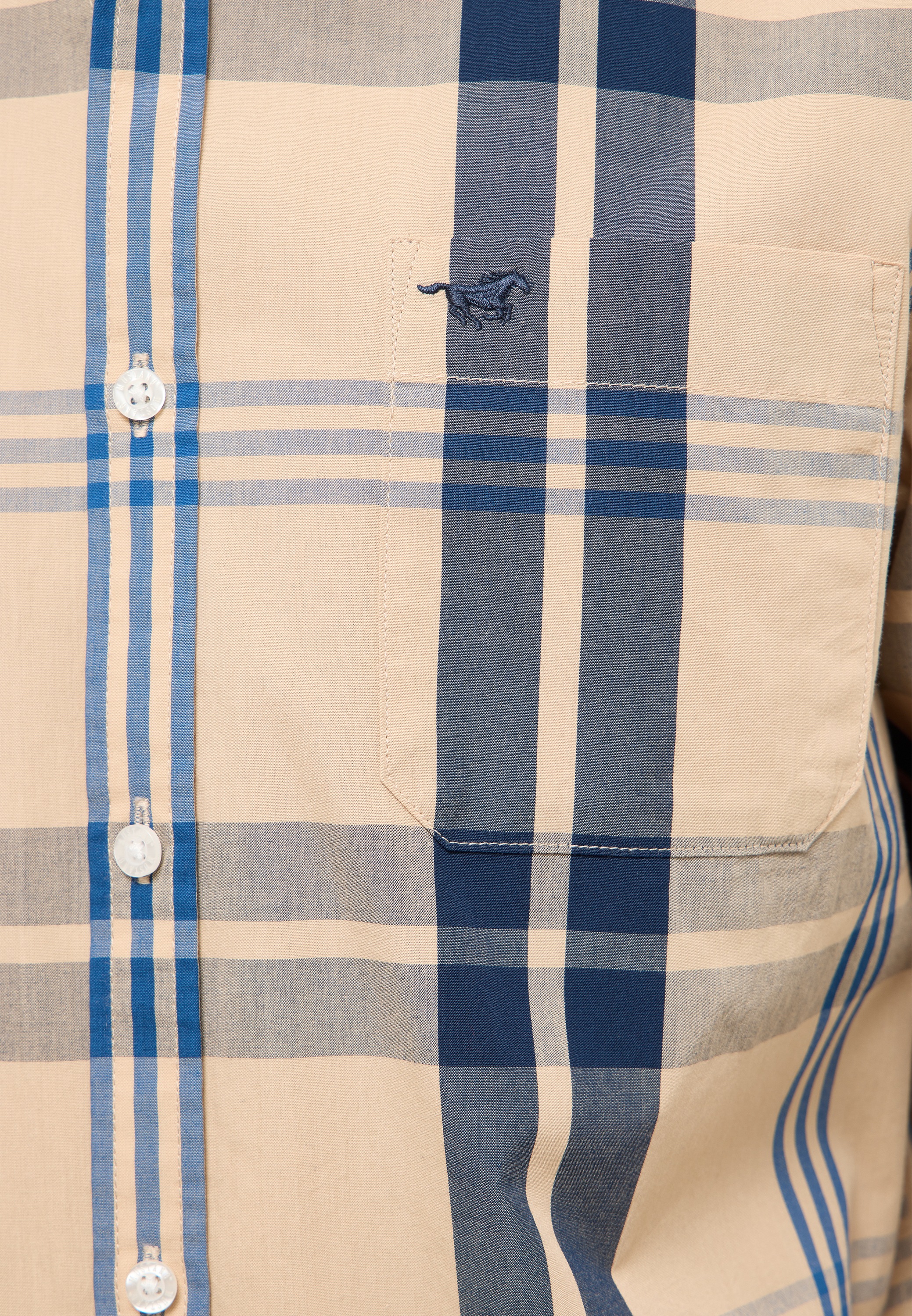 MUSTANG Langarmhemd "Herren Style Chester" günstig online kaufen