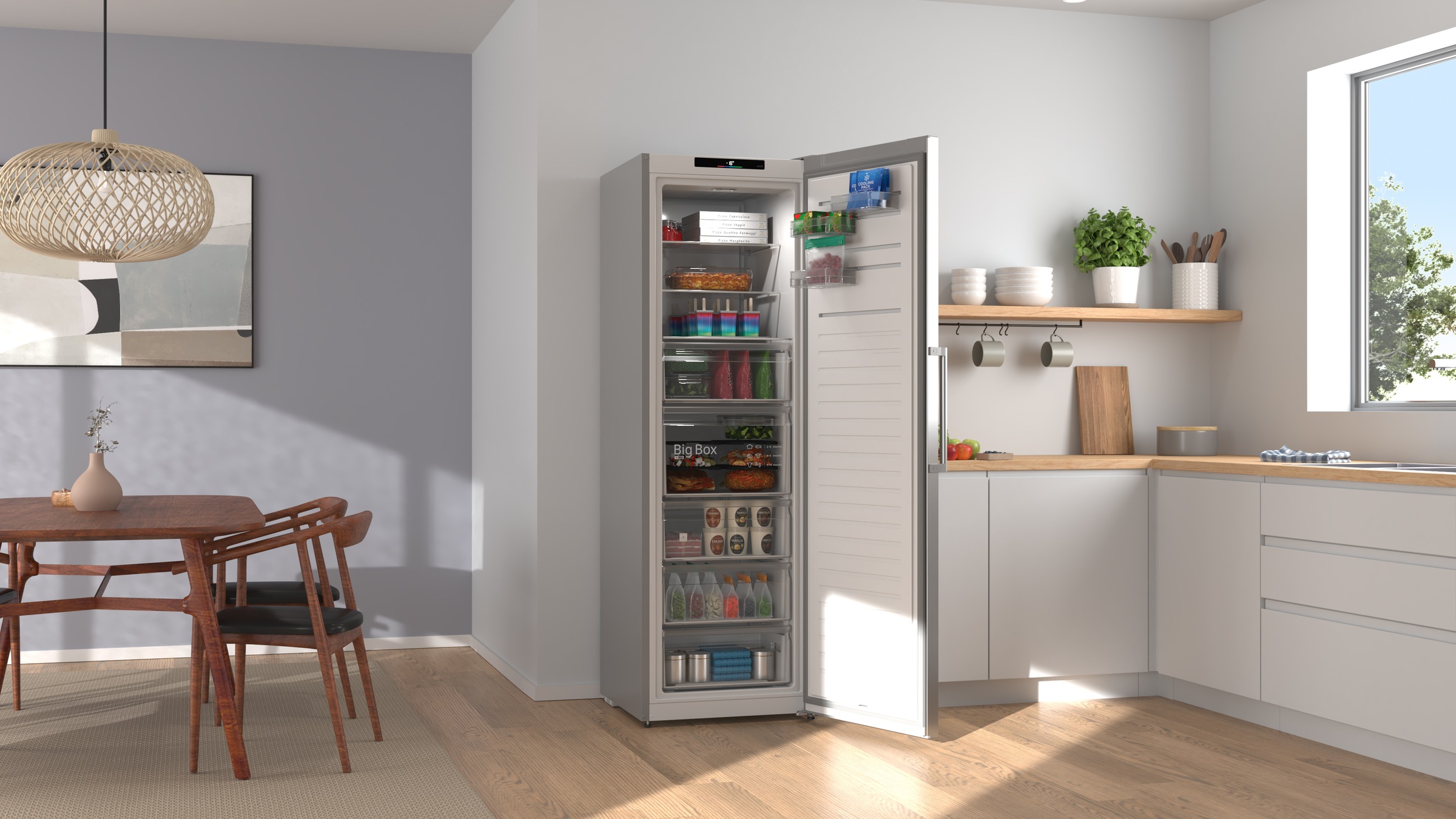 BOSCH Gefrierschrank Serie 4 »GSN36VLDG« 186,2 cm hoch 59,5 cm breit Nie wieder abtauen mit leisem No Frost Gefrierschrank.