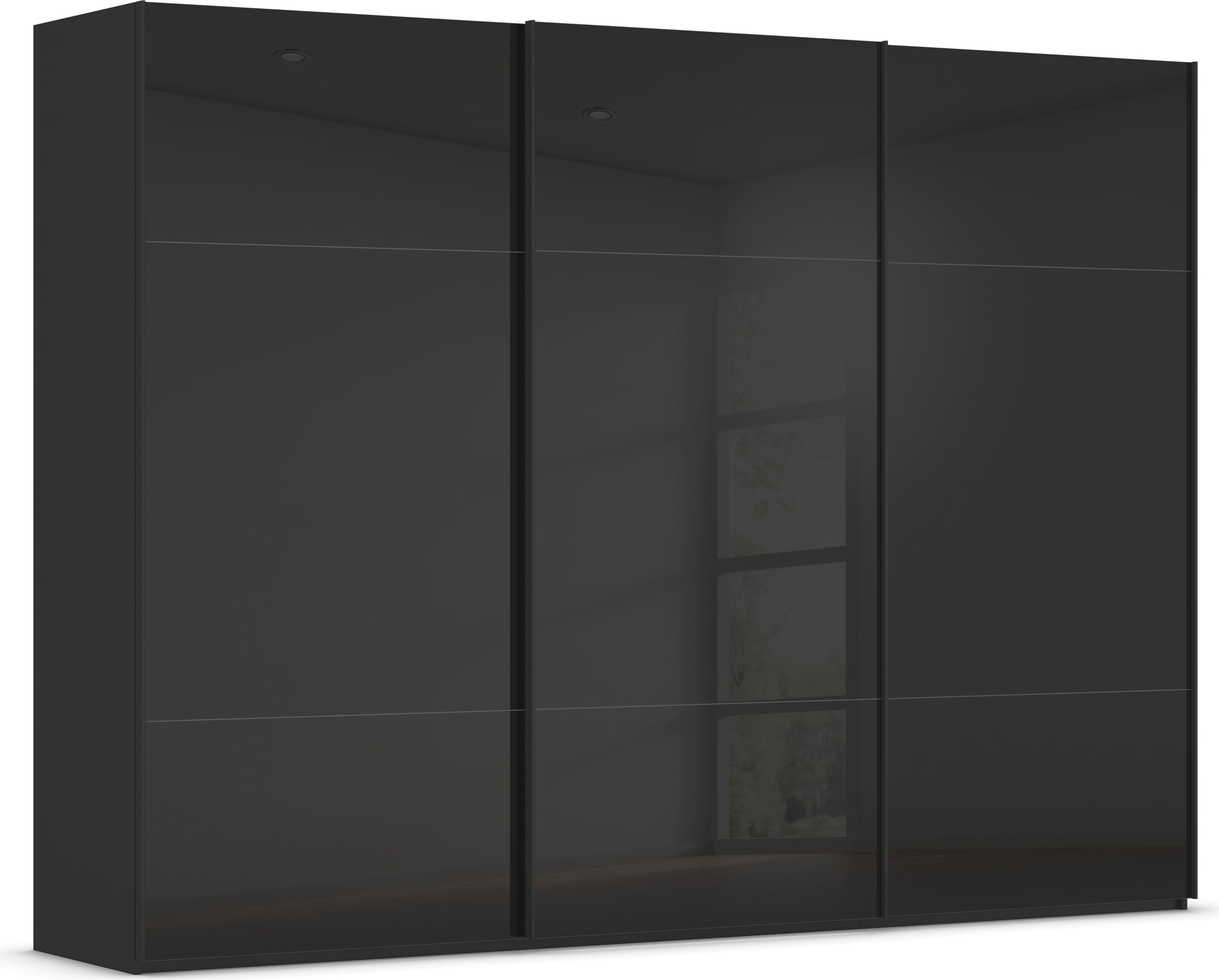 rauch Schwebetürenschrank "Kleiderschrank Schrank Garderobe Schlafzimmerschrank CONTIDO" 3 verschiedene Ausstattungen BASIC/CLASSIC/PREMIUM, aus hochwertigem Material in 6 Breiten 2 Griff-Farben MADE IN GERMANY